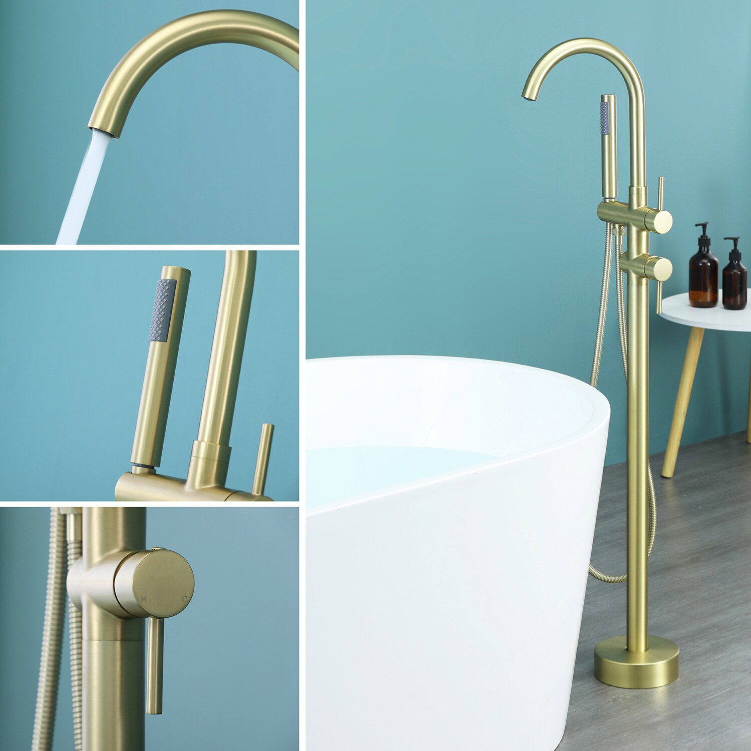 Cobbe LSSFTFL1302G Roman-Tub-Faucets - View #3