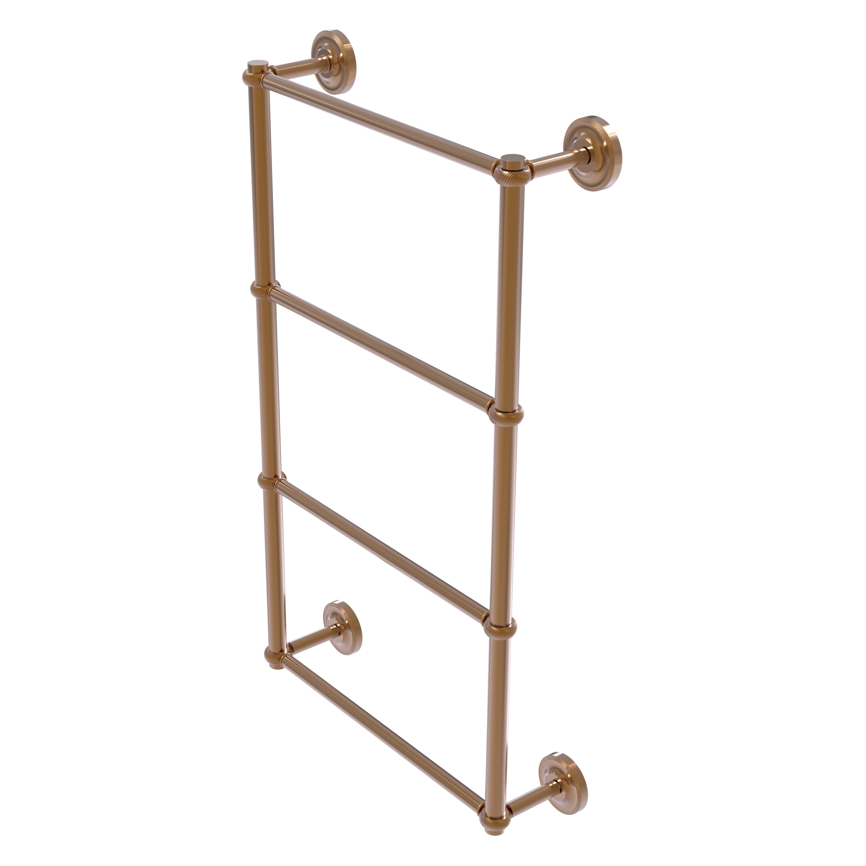 Allied Brass PR-28T-30-BBR Prestige Regal 30-in double Brushed Bronze Wall mount 4-tier Towel Bar