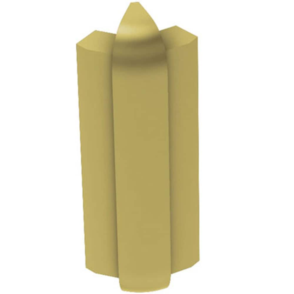 Schluter Systems E135RS125AM57 Rondec-Step 0.5-in W x 2.75-in L Satin brass anodized aluminum Aluminum Outside corner Tile Edge Trim