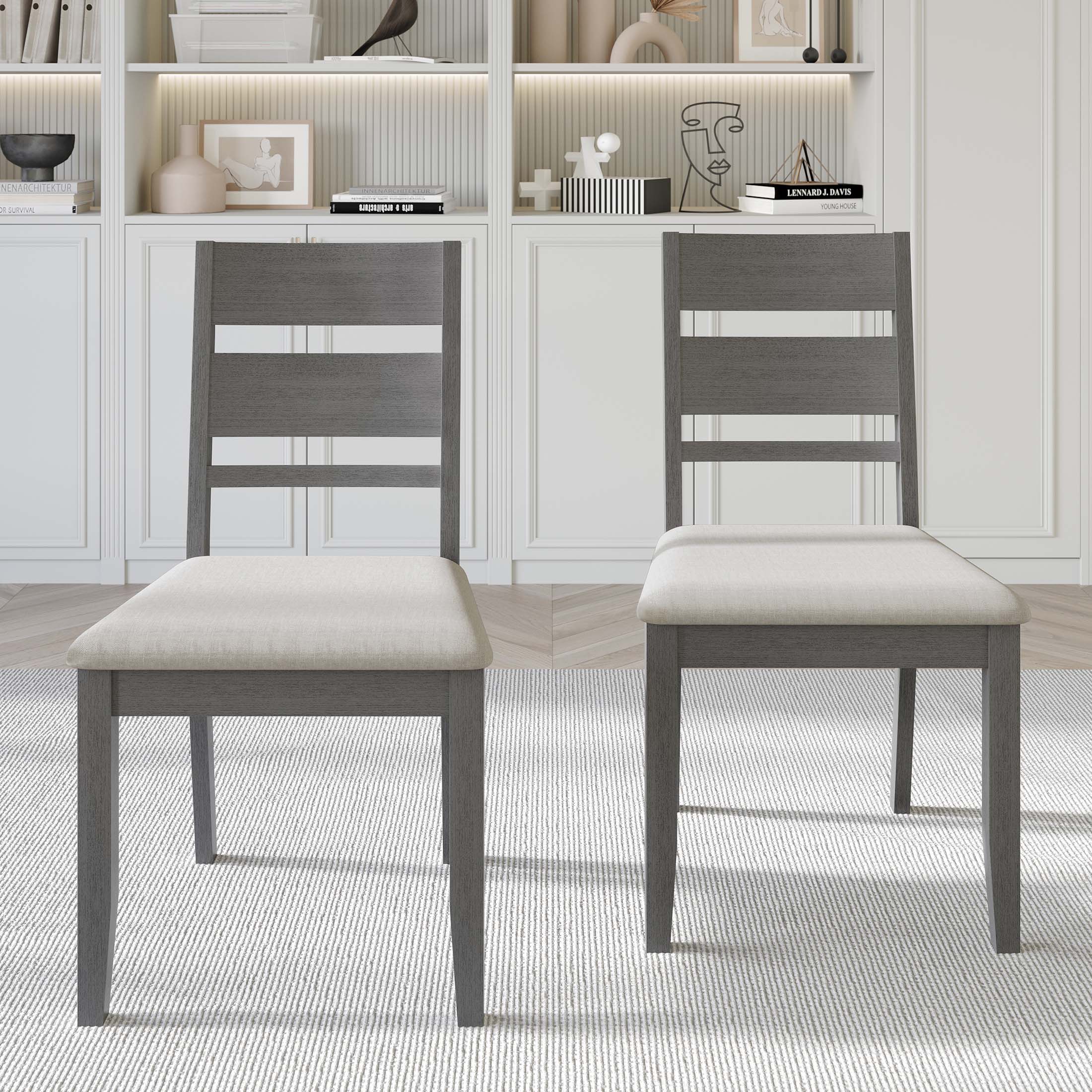 CasePiece C3065US-GY-WD-2X Dining-Chairs - View #2
