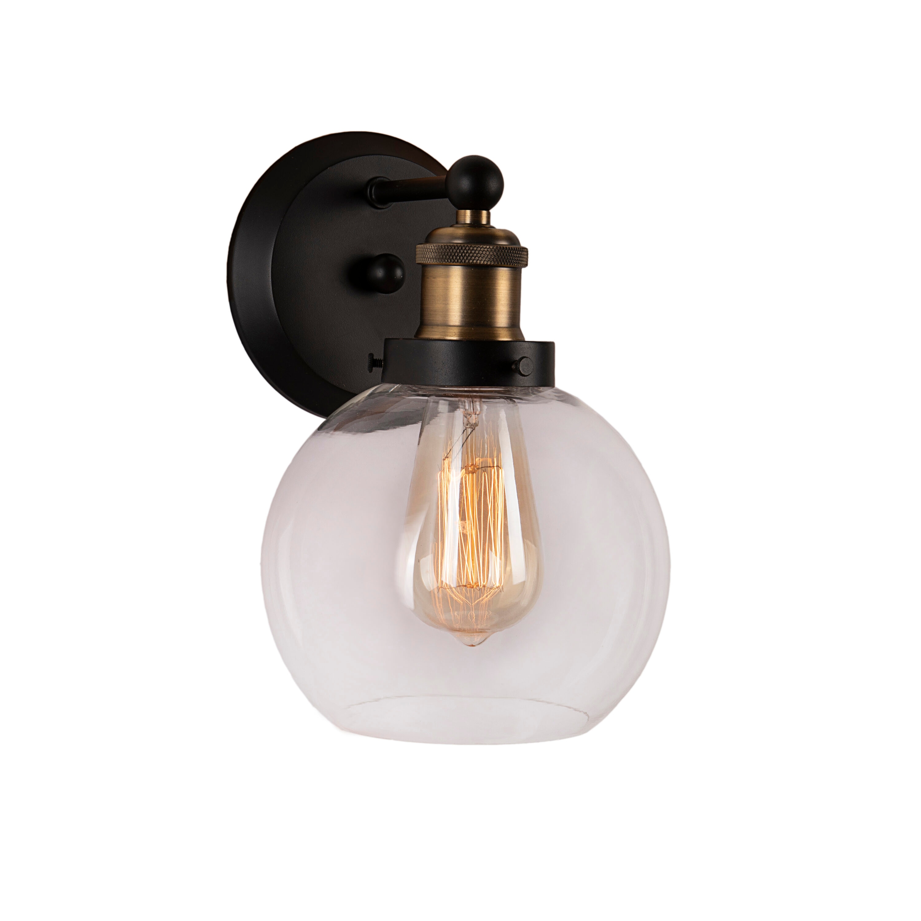 Aspen Creative Corporation 62266 6.5-in 1 -Light Antique Bronze Transitional Vanity light