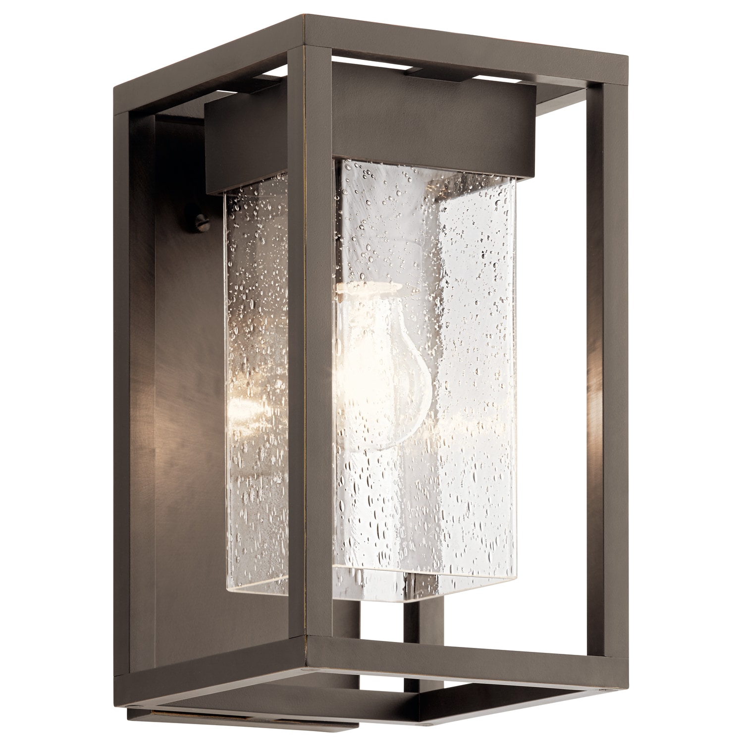 Kichler 59060OZ Mercer 1 -Light 12-in H Bronze Hardwired Outdoor Wall Light