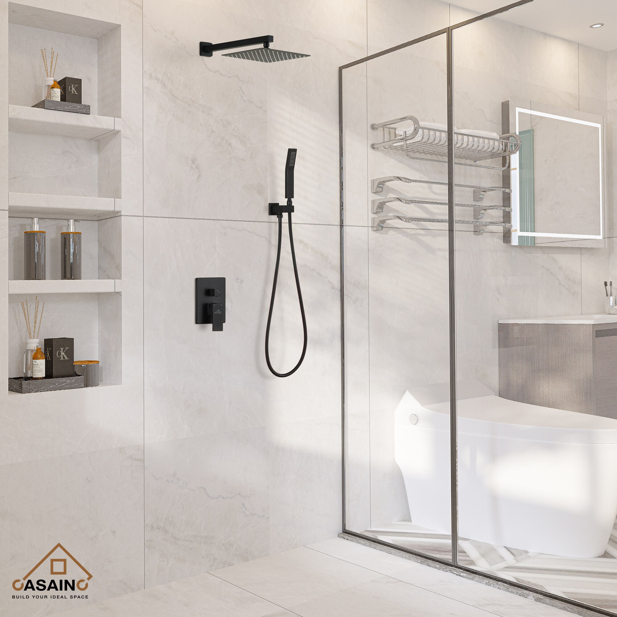 CASAINC CS3502-10MB Showerhead-Bar-Panels - View #4