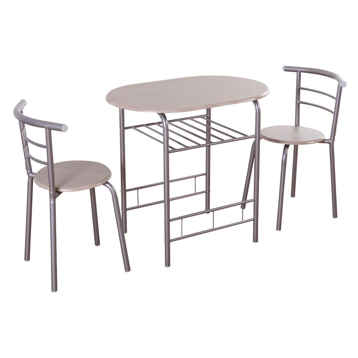 Sumyeg White Contemporary Modern Dining Room Set With Oval Table (seats 