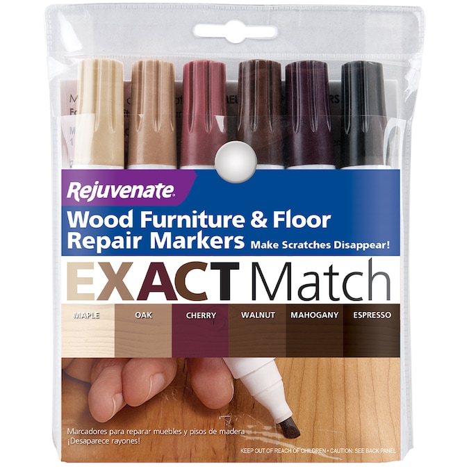 Lifreer Wood Furniture Repair Kit - 40 Pcs Wood Filler, Touch Up Markers  with Wax Sticks - for Wood Floors, Stains, Scratches,Tables, Door