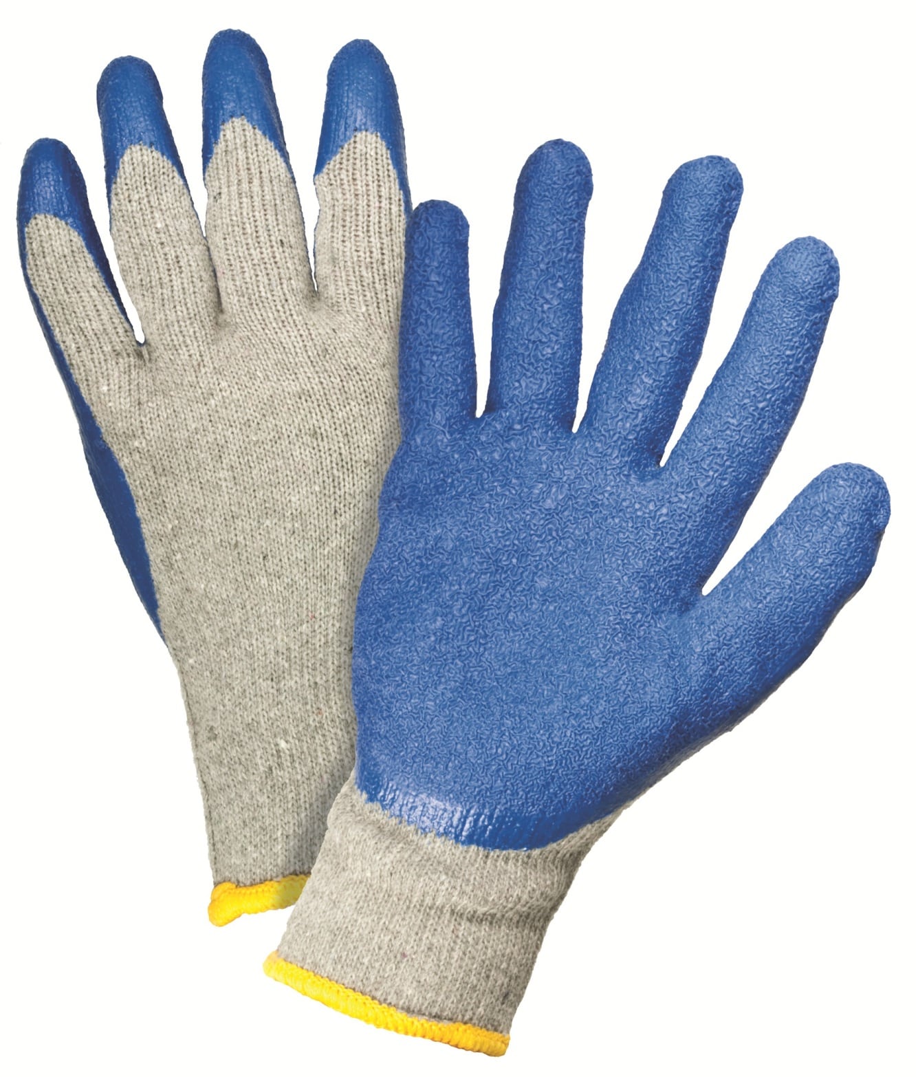 Blue Hawk 3-Pack Large Male Polyester Leather Palm Work Gloves Model #LW86156-L3P