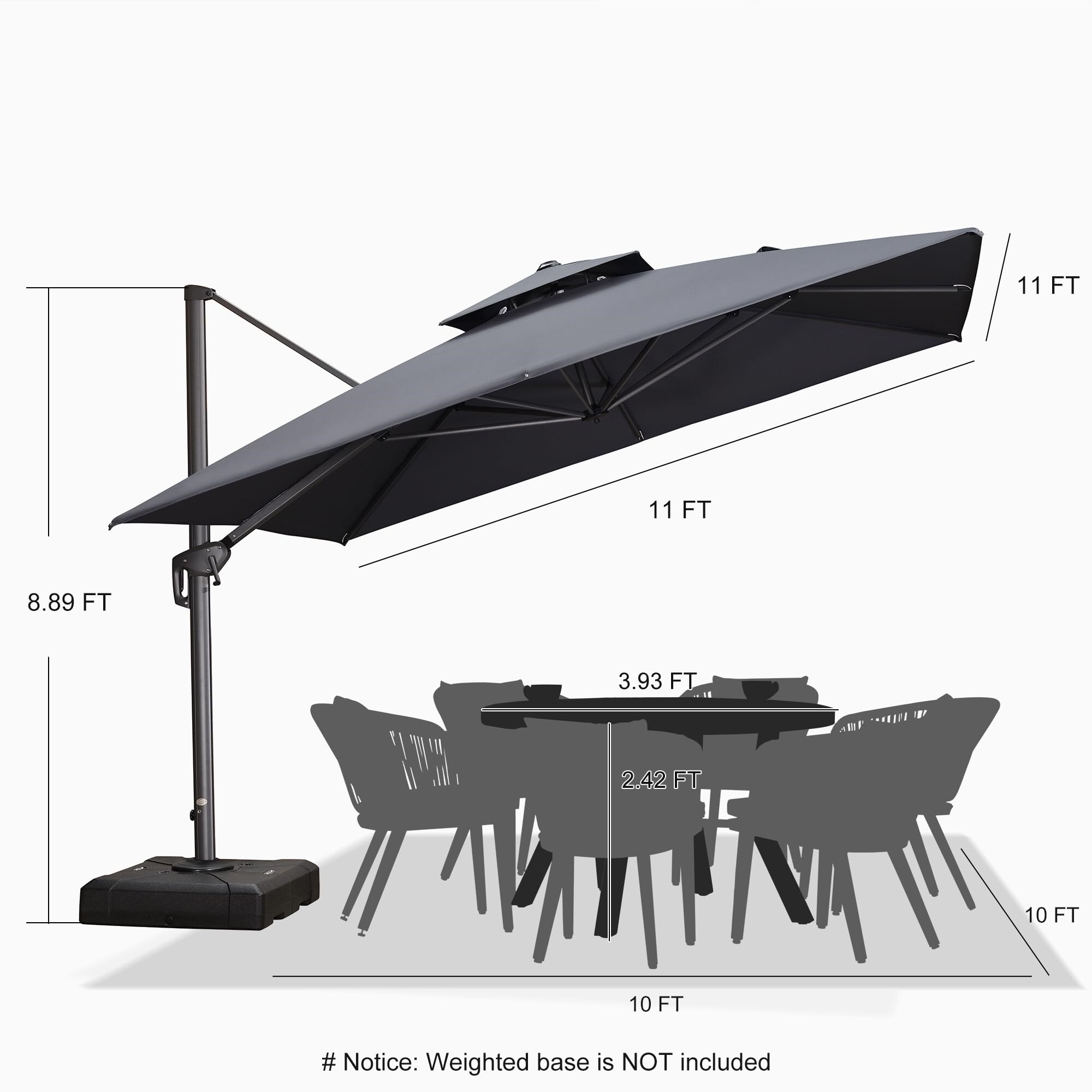 PURPLE LEAF LS04DHS11-GY Umbrellas-2 - View #8