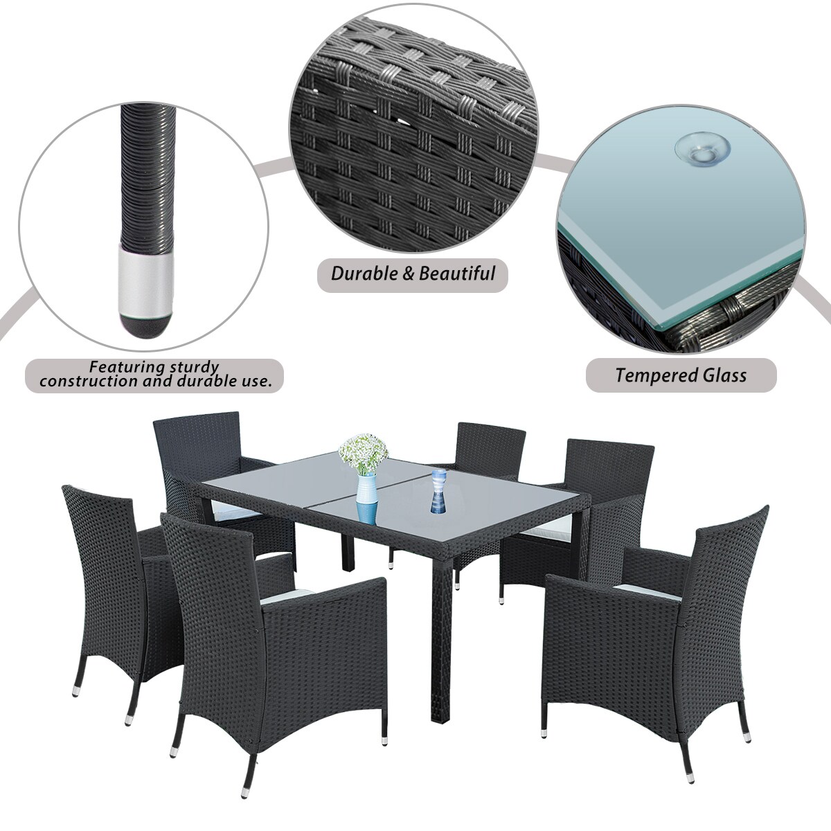 ModernLuxe L-SP100225AAB Patio-Dining-Sets - View #4