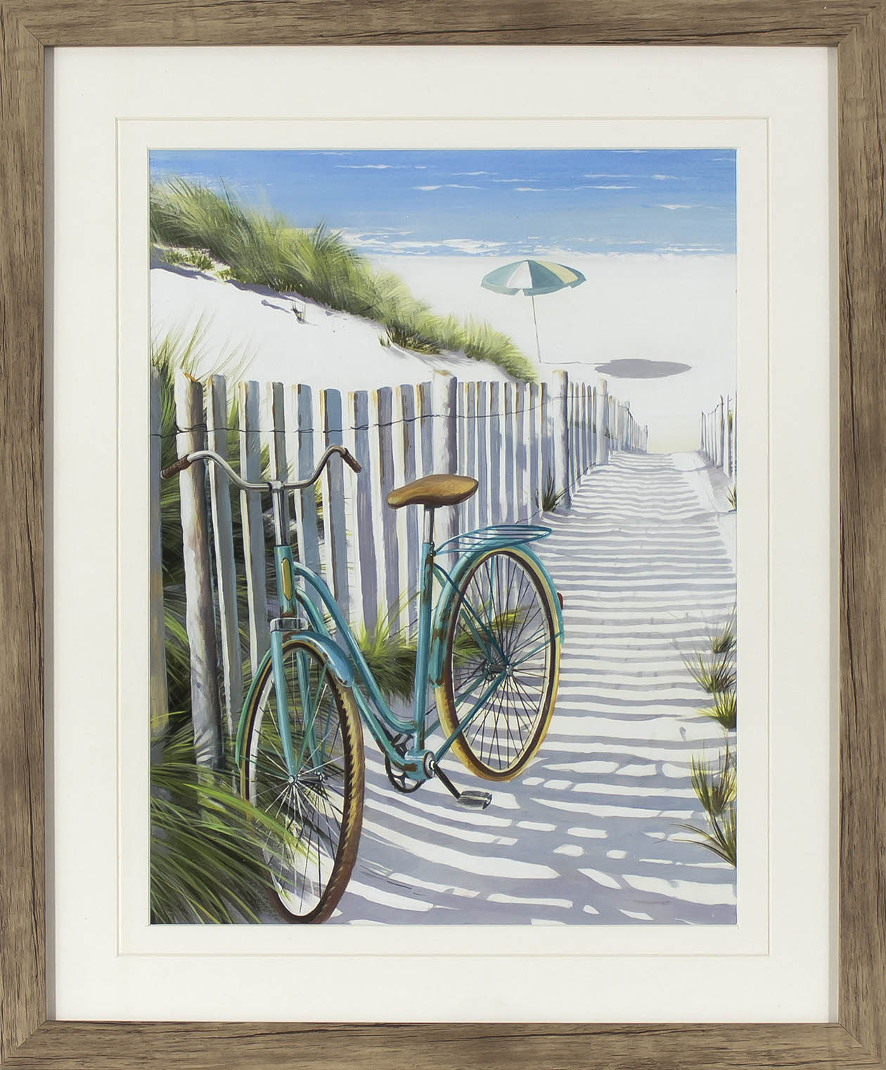 Framed 21-in H x 17-in W Coastal Print in the Wall Art department at ...