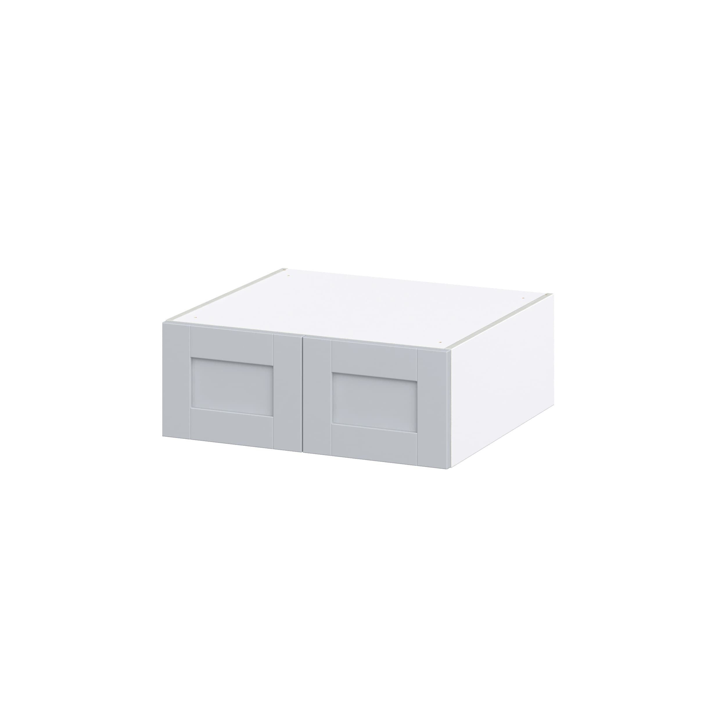 Hugo&Borg DSW271024-CH Charlesberg 27-in W x 10-in H x 24-in D Light Gray Wall Fully assembled Cabinet (Recessed Panel Shaker)