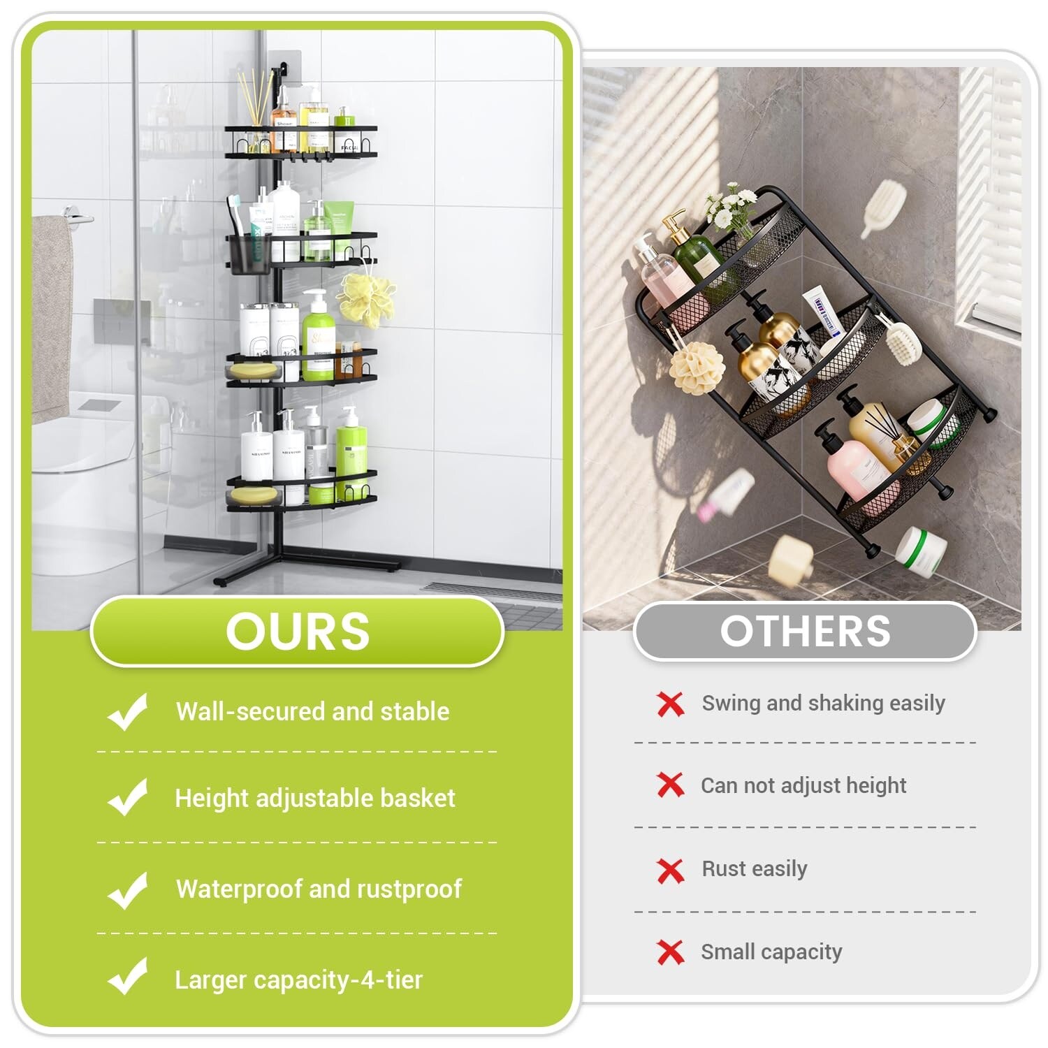 Etokfoks LETW9QLRL Hanging-Shower-Caddies - View #3