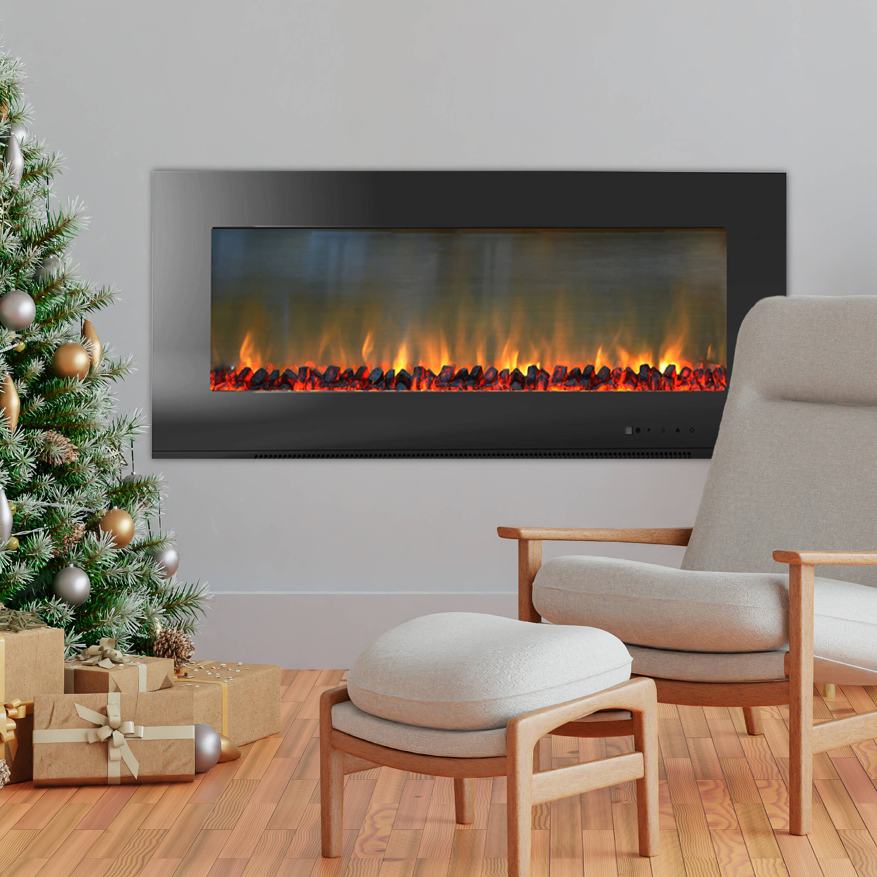 Chastain 56 electric fireplace discount