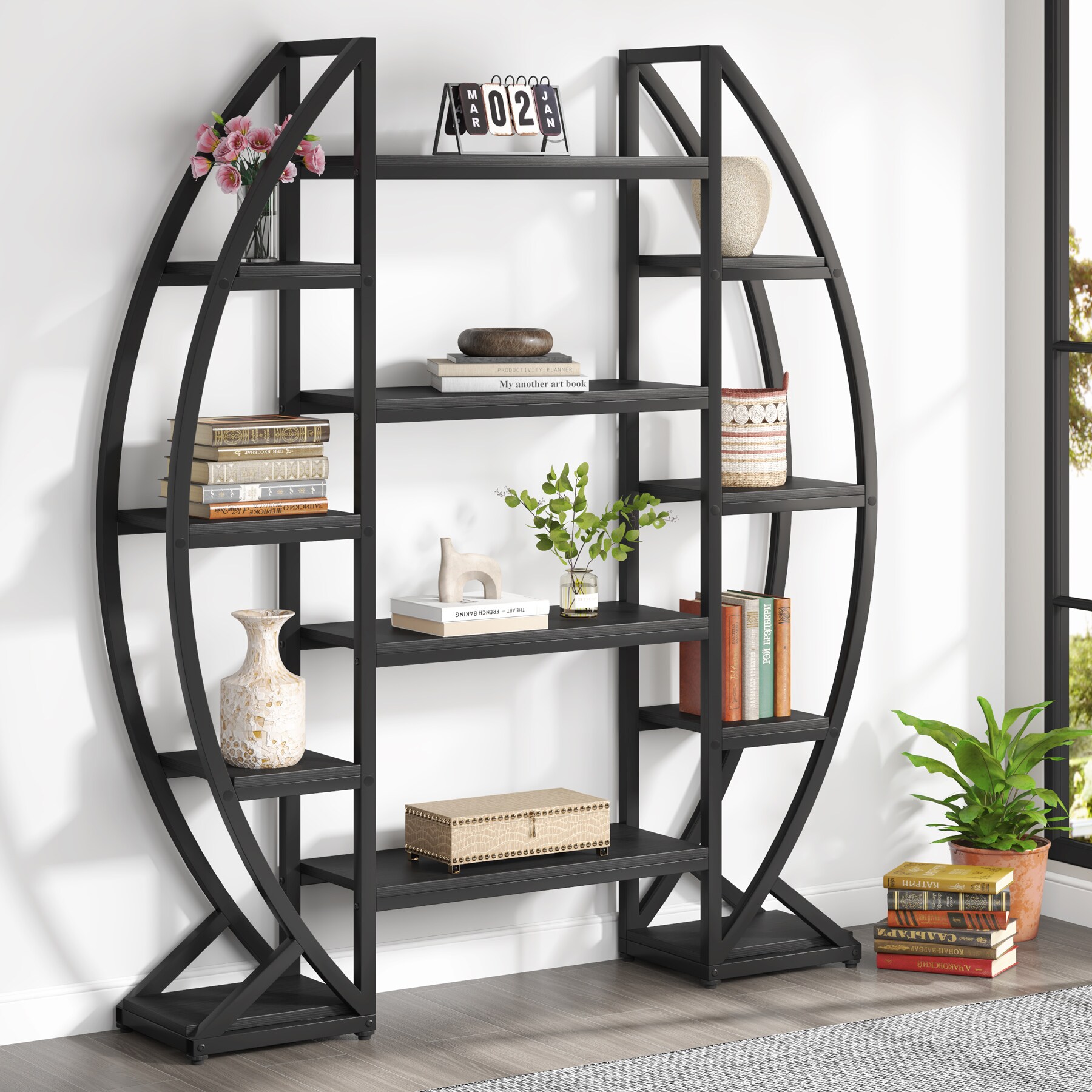 Tribesigns HOGA-C0869 bookcases - View #2