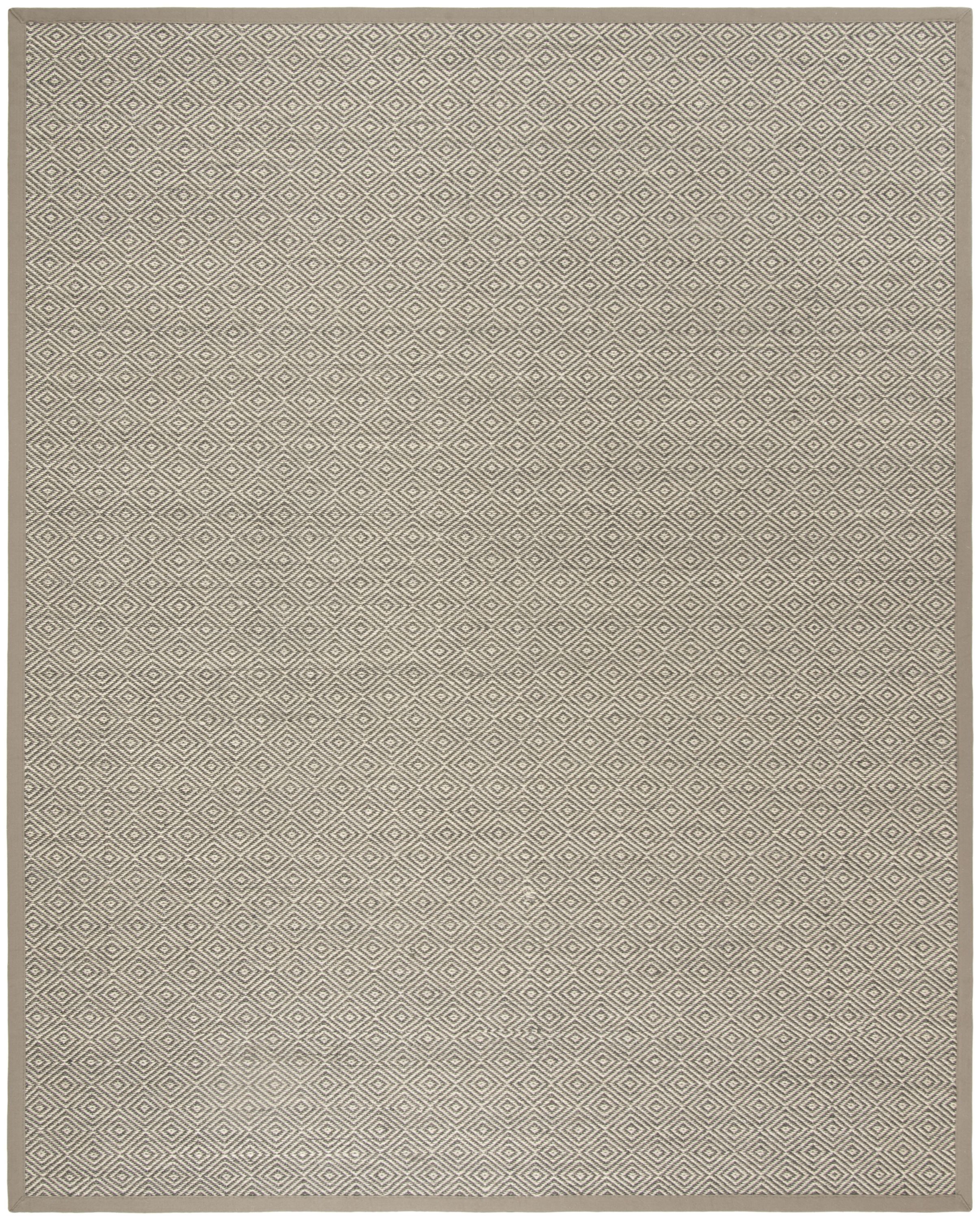 Safavieh NF151C-8 Natural Fiber Bayberry 8 x 10 (ft) Loomed Sisal Natural/Taupe Rectangular Indoor Geometric Coastal Area rug