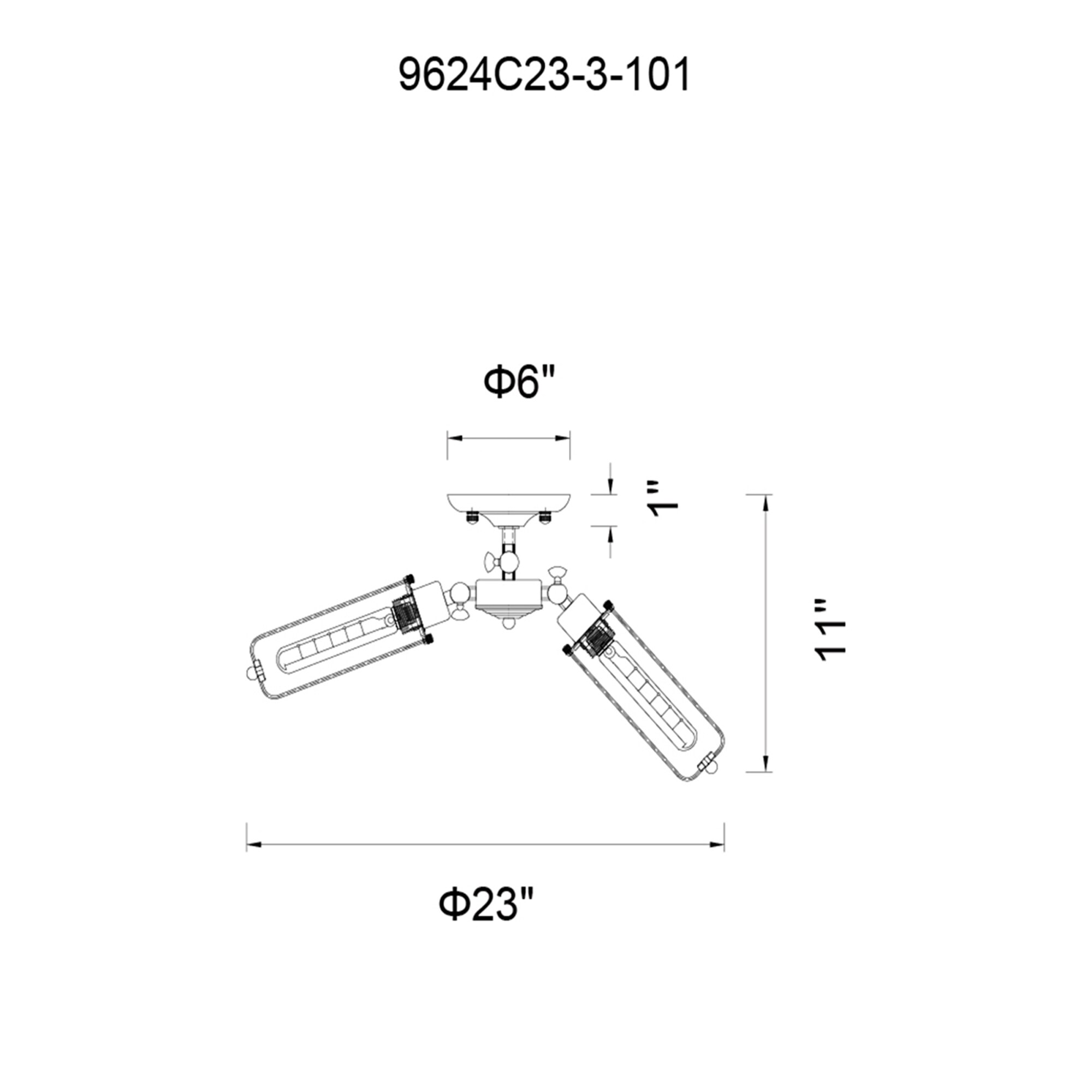CWI Lighting 9624C23-3-101 flushmounts - View #4