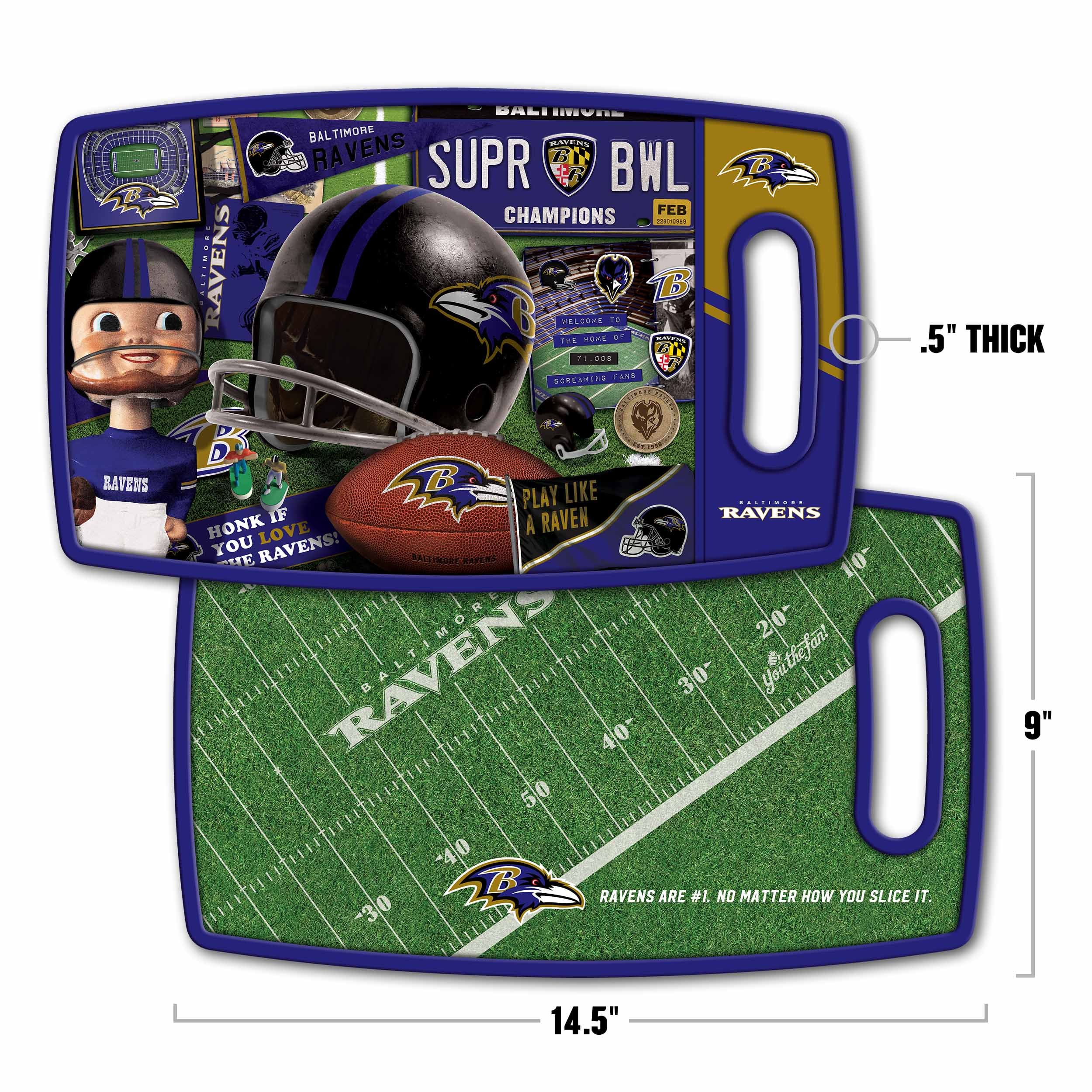 Baltimore Ravens Retro Series Cutting Board