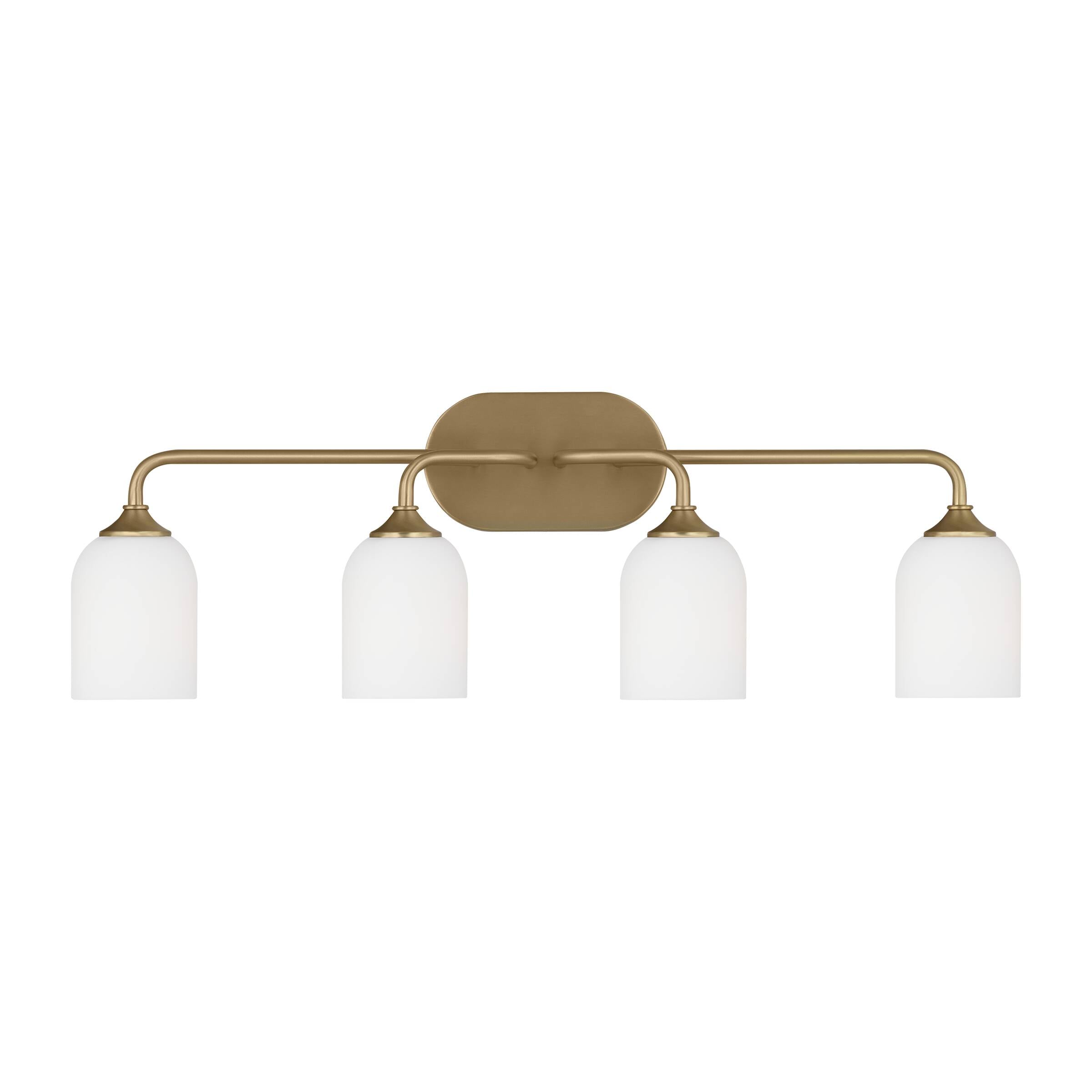 Generation Lighting GLV1024EN3/SB Emile 22-in 4 -Light Satin Bronze Traditional Vanity light