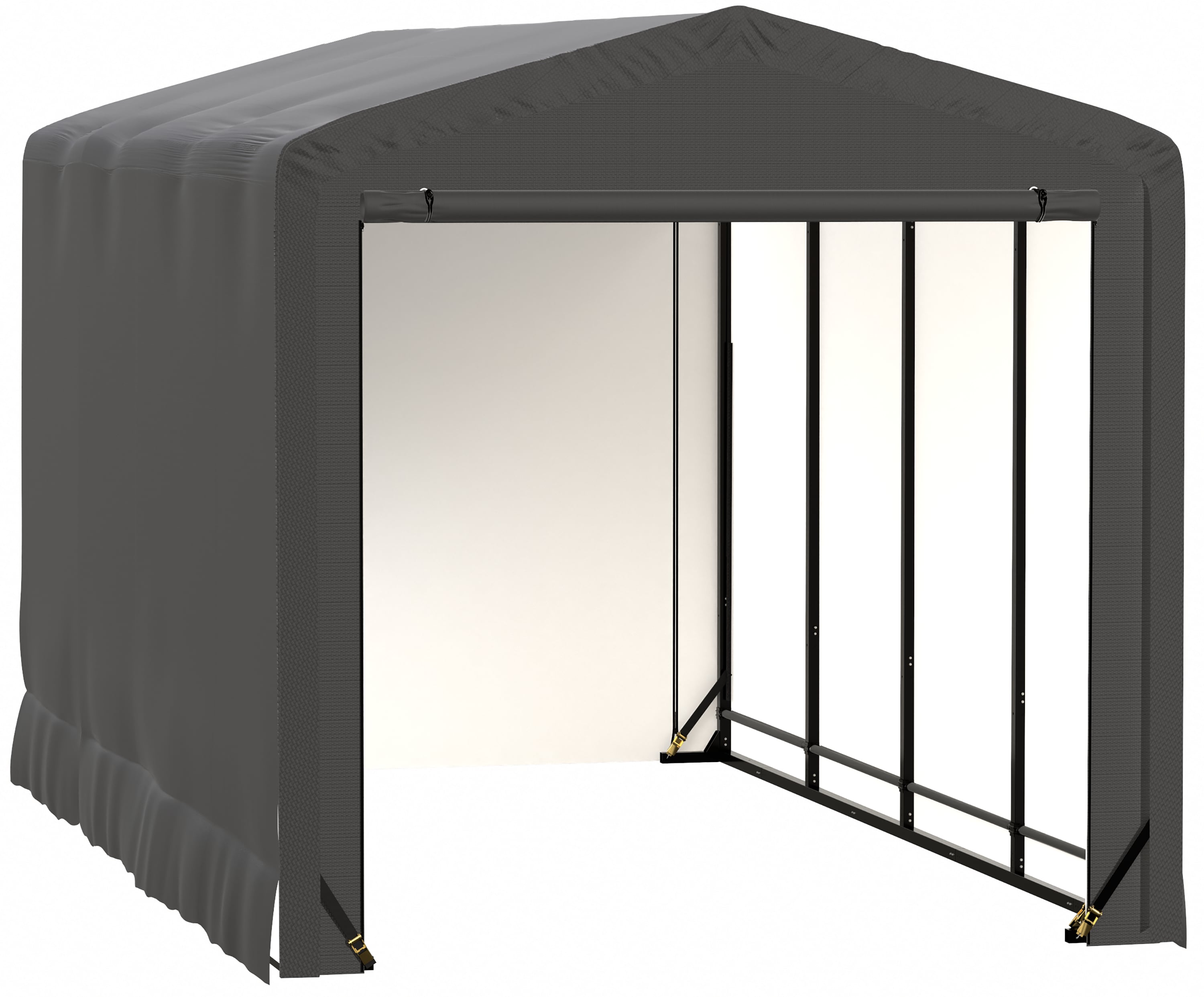 ShelterLogic 10-ft x 18-ft Metal Single car Garage Building #SQAACC0103C01001810
