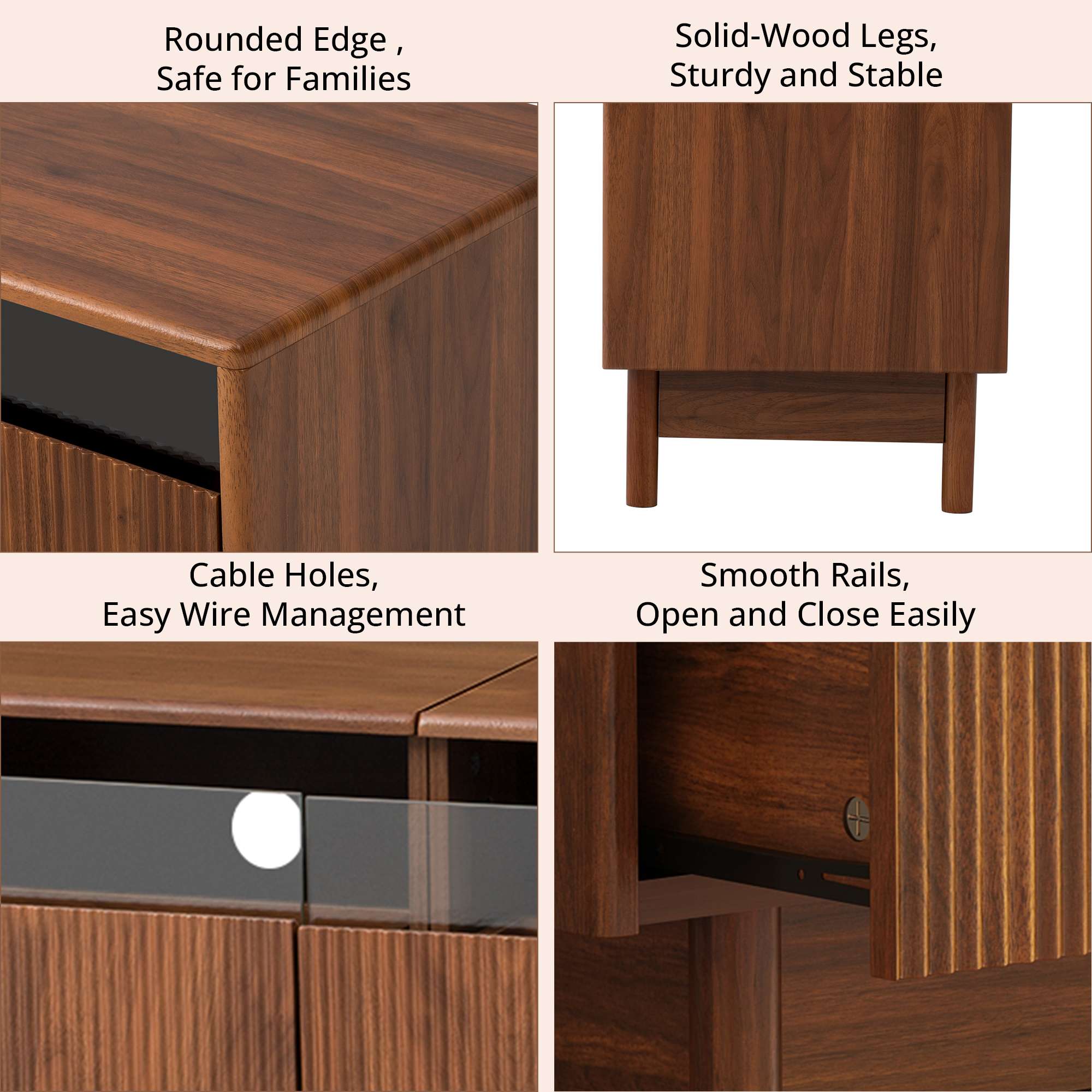 Misty Moon FXLW0403-TV71040 Tv-Stands - View #4