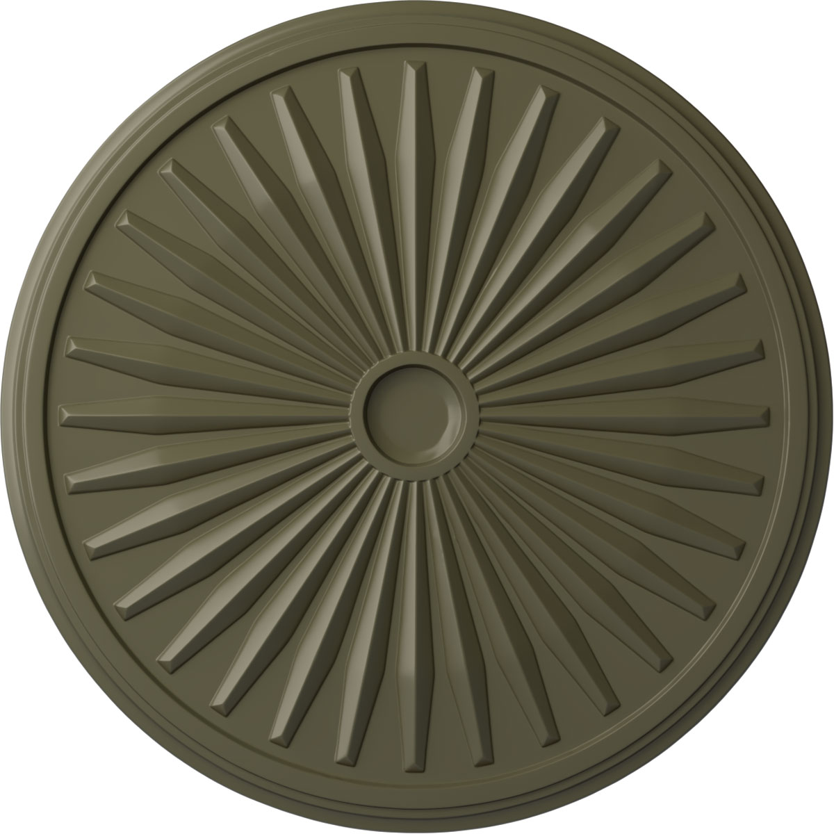 Ekena Millwork CM33LEPTF Leandros 33.125-in W x 33.125-in L Painted Turtle Polyurethane Whole Ceiling Medallion