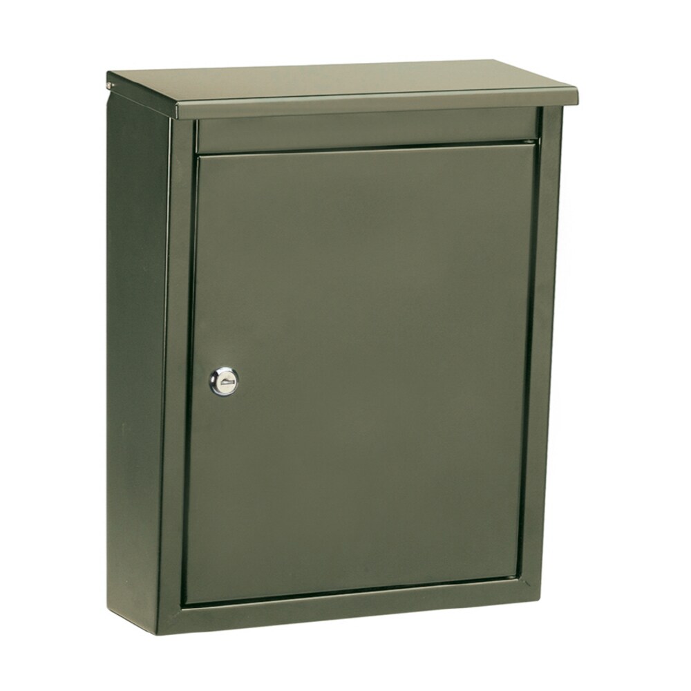 Architectural Mailboxes 2480Z Wall Mount Bronze Metal Standard Lockable Mailbox
