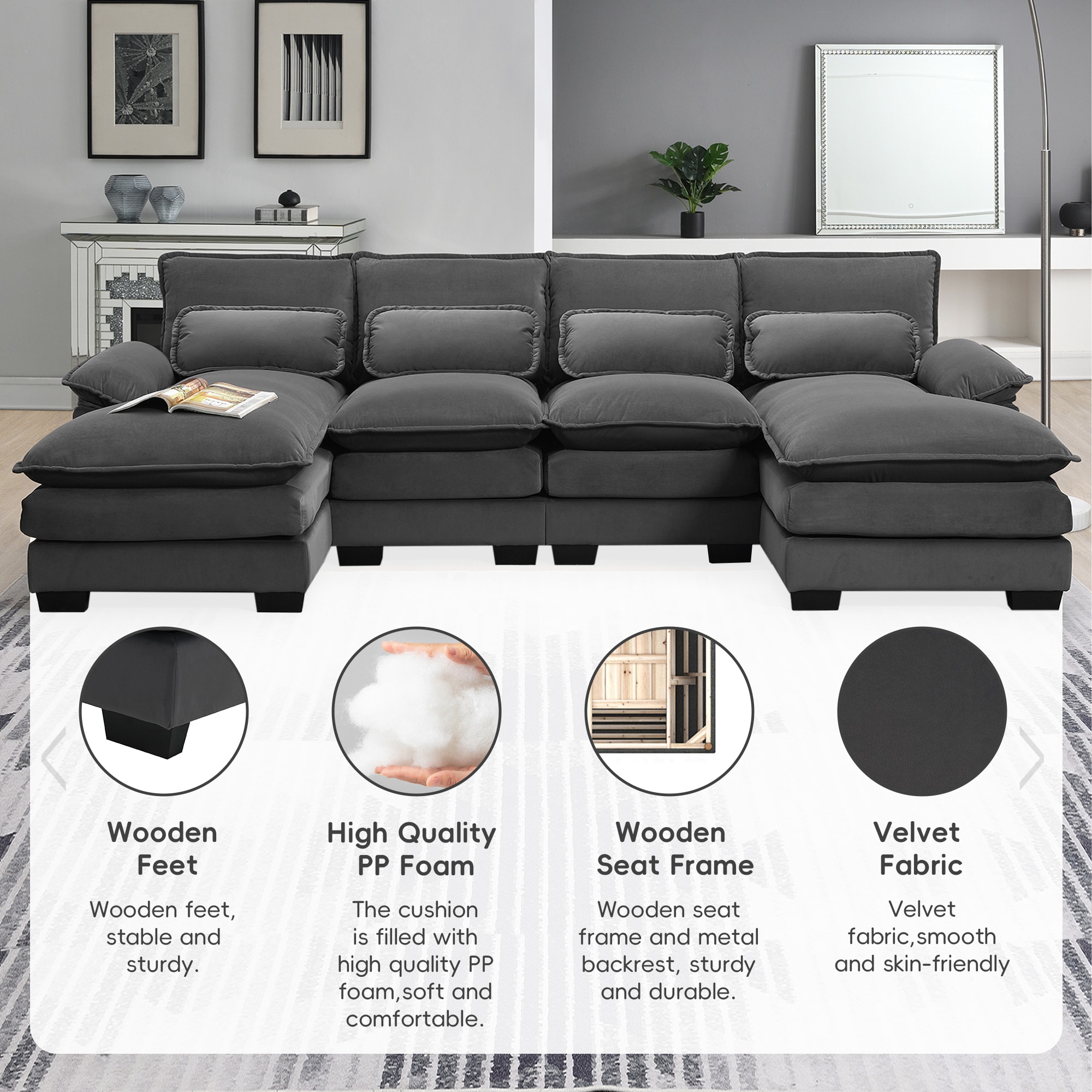 JIMSMAISON JMGTSO16GR Sofas-Loveseats - View #2