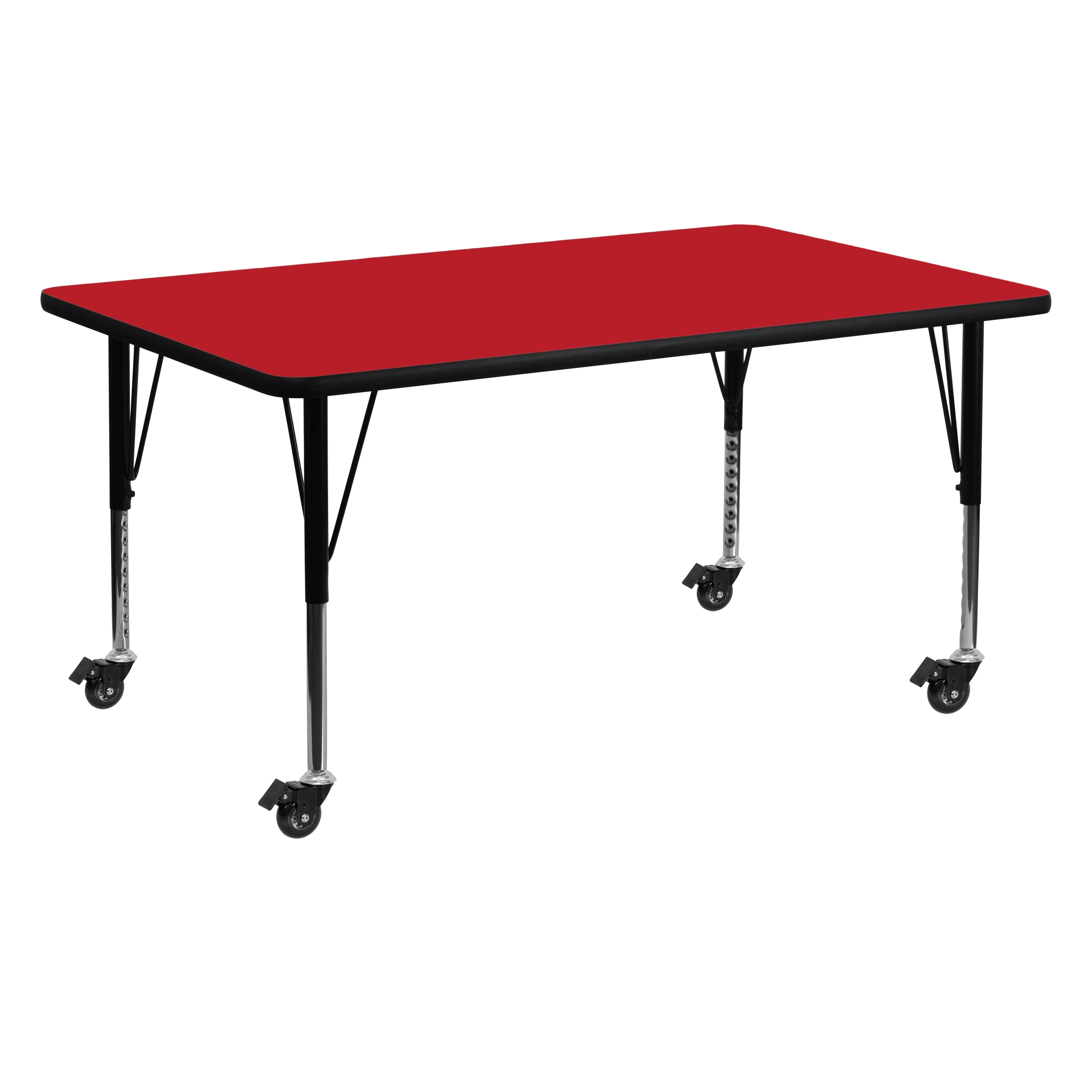 Flash Furniture 847254080224 Red Rectangular Kid's Play Table