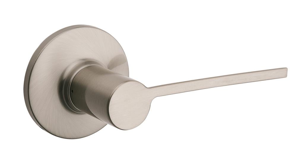Kwikset 488PLLRH-15 Palmina Satin Nickel Interior/Exterior Dummy Door Handle