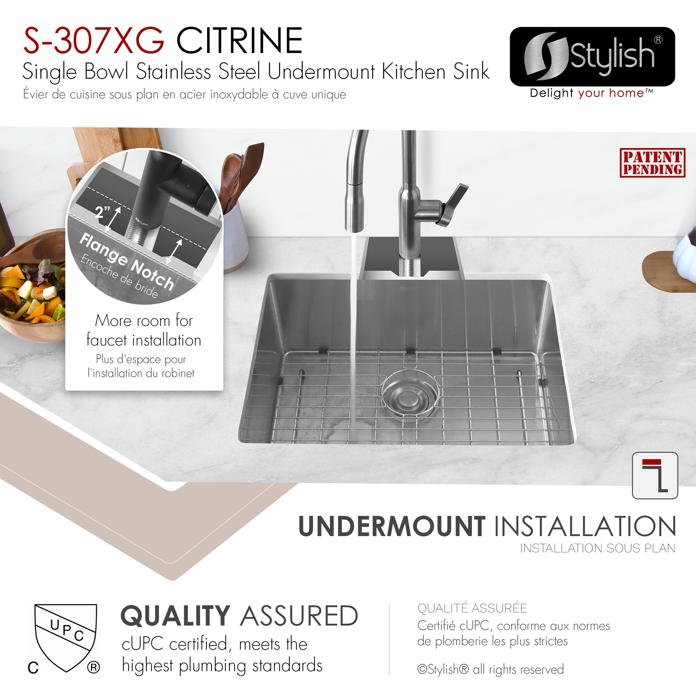 Stylish S-307XG1 Kitchen-Sinks - View #5