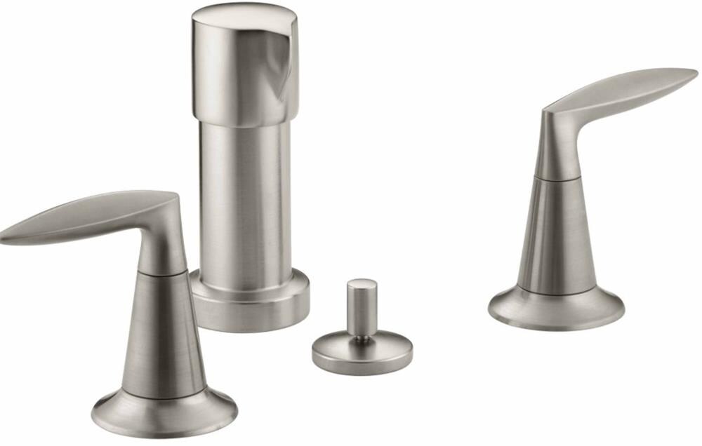 Kohler Alteo Vibrant Brushed Nickel Vertical Spray 4 Hole Bidet Faucet At 9917