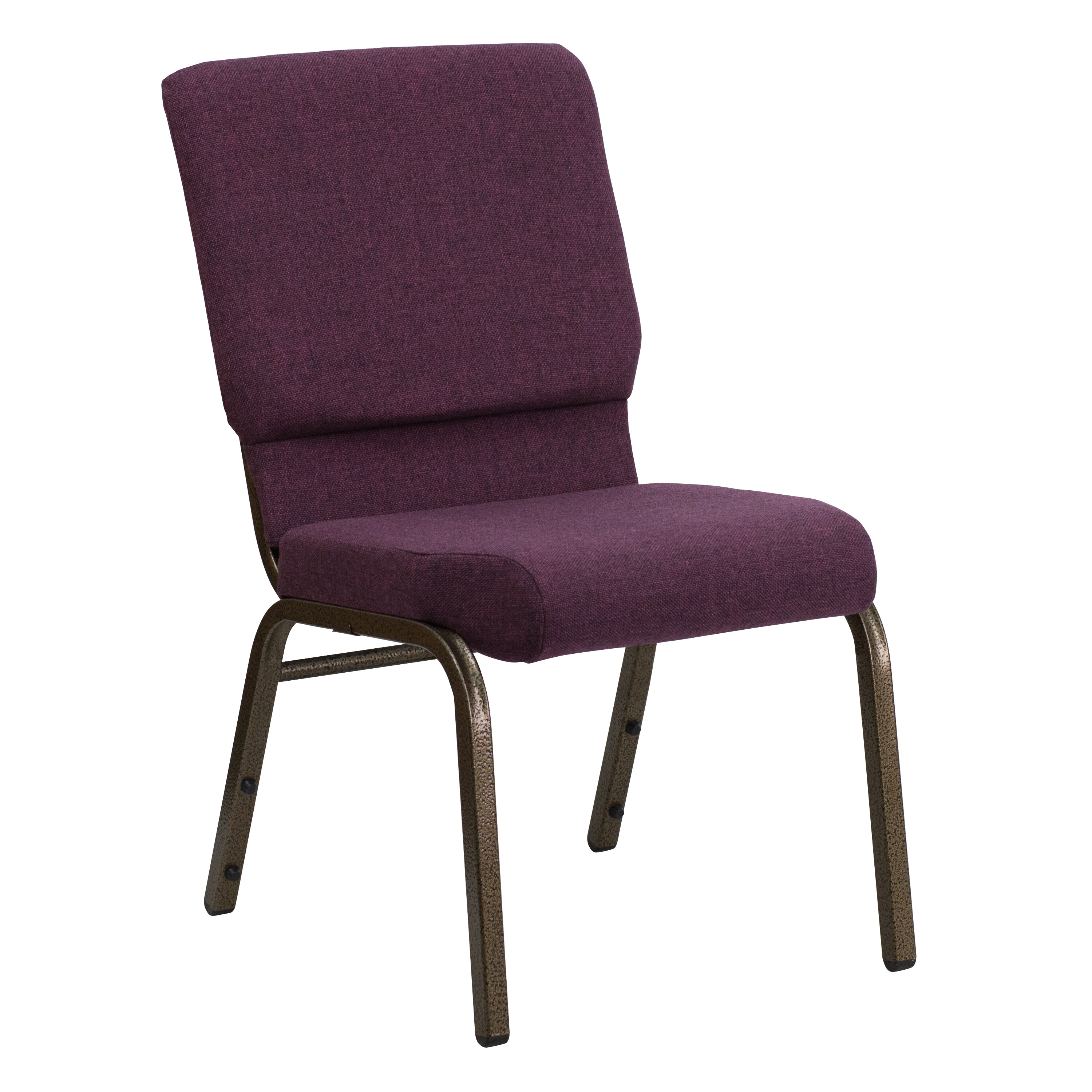 Flash Furniture 812581012392 Modern Plum Fabric/Gold Vein Frame Accent Chair