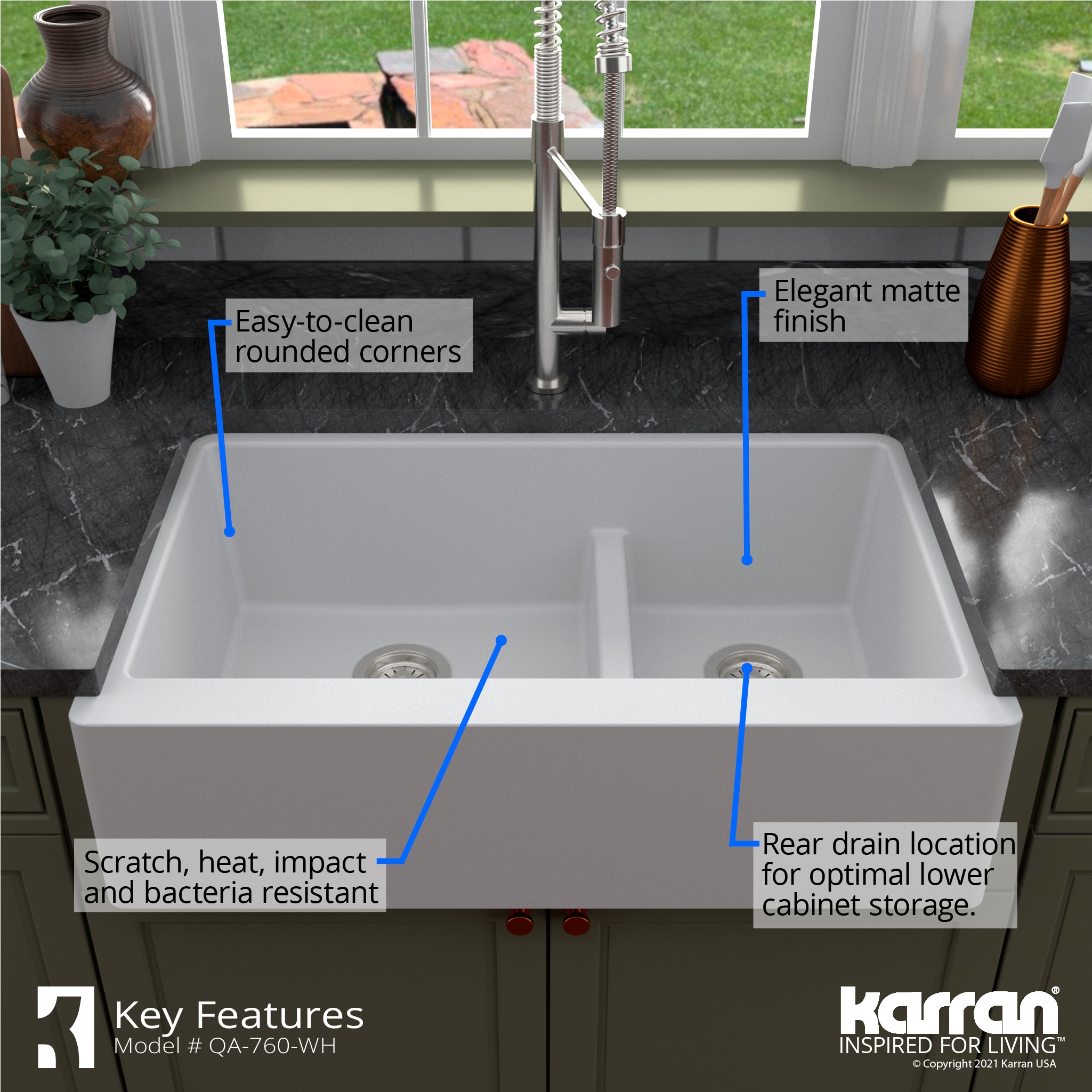 Karran QA-760-WH Kitchen-Sinks - View #6
