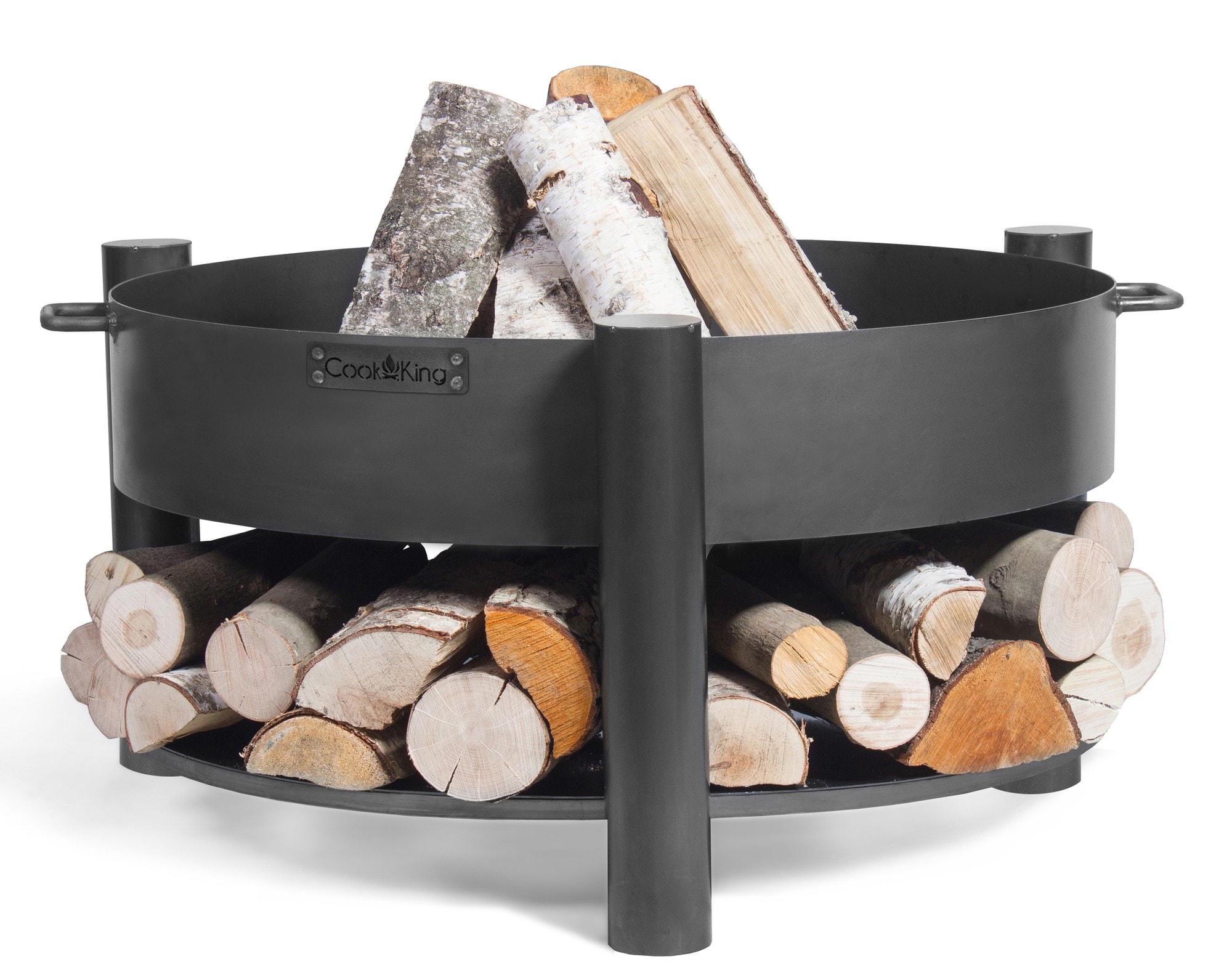 Good Directions 111246 Cook King 27-in W Black Steel Wood-Burning Fire Pit