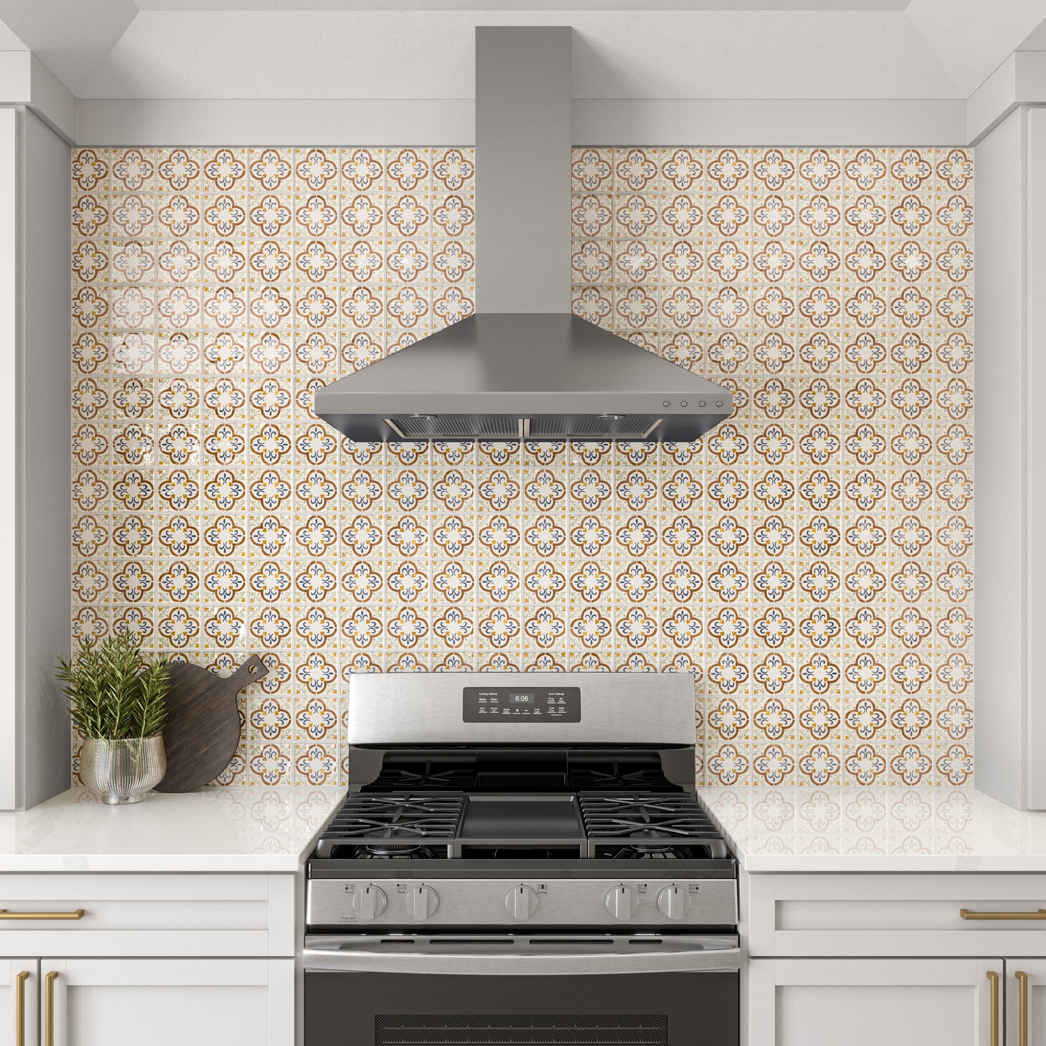 Daltile Handcrafted Artistry Havana Mix 4-in x 4-in Glossy Ceramic ...