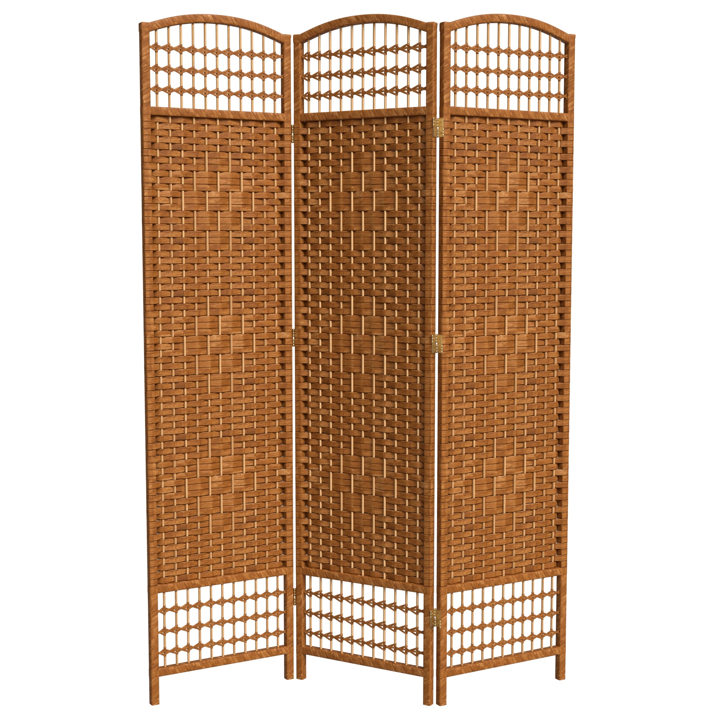 Red Lantern FB-DMND-DBG-3P 3 -Panel Dark beige Cellulose fiber Folding Transitional Style Room Divider