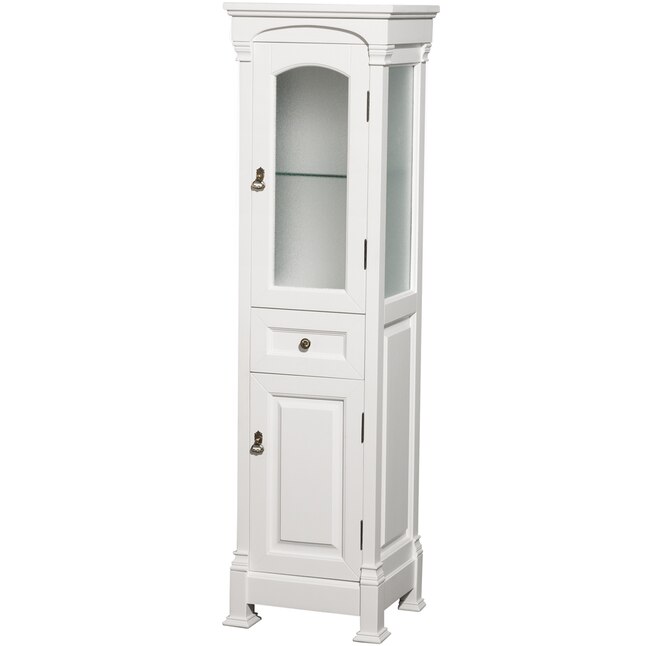 Andover 18 in. W x 65 in. H x 16 in. D Bathroom Linen Storage Cabinet in White Andover 18 in. W x 65 in. H x 16 in. D Bathroom Linen Storage Cabinet in White