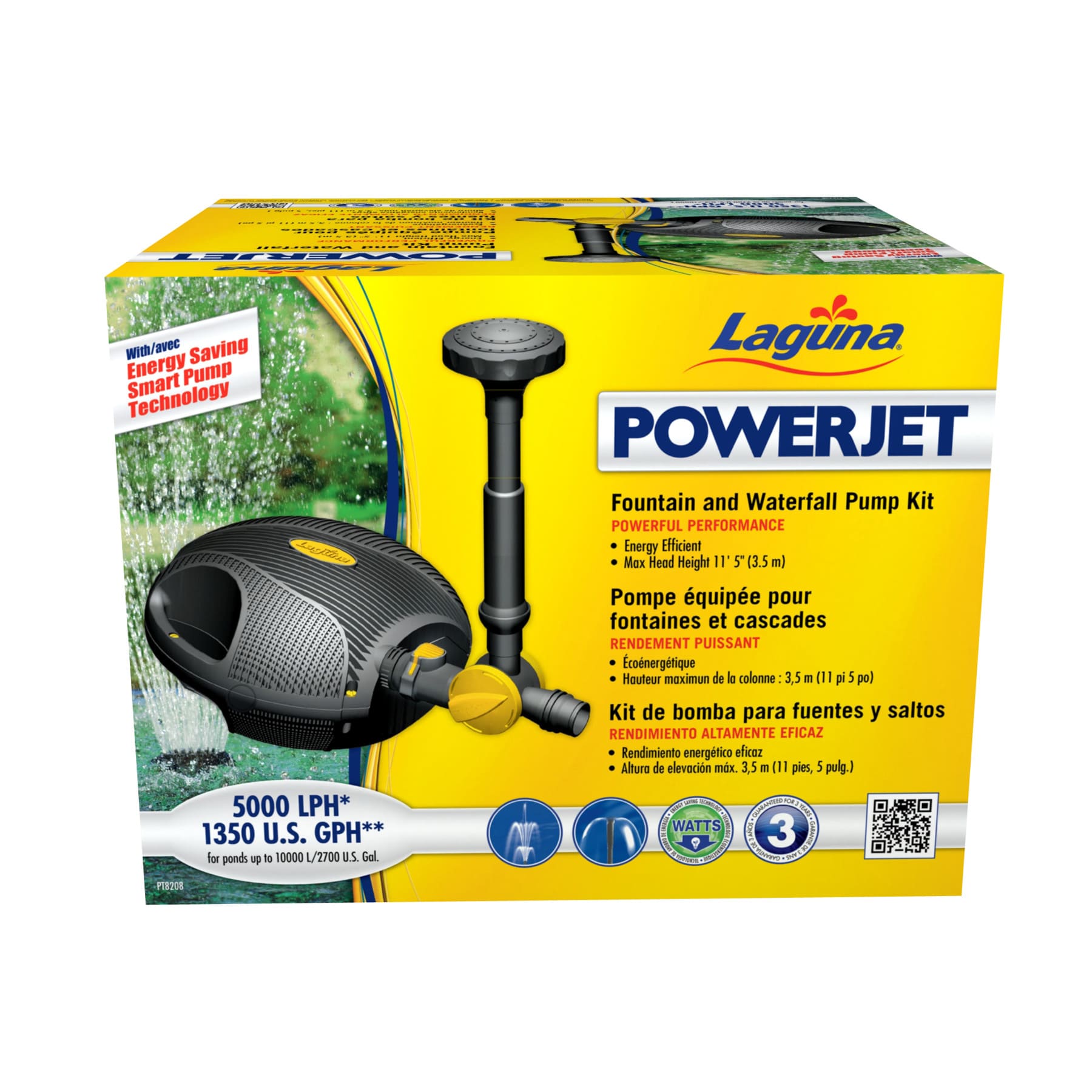 Laguna 1350 -GPH Submersible Corded Electric Fountain Pump #PT8208