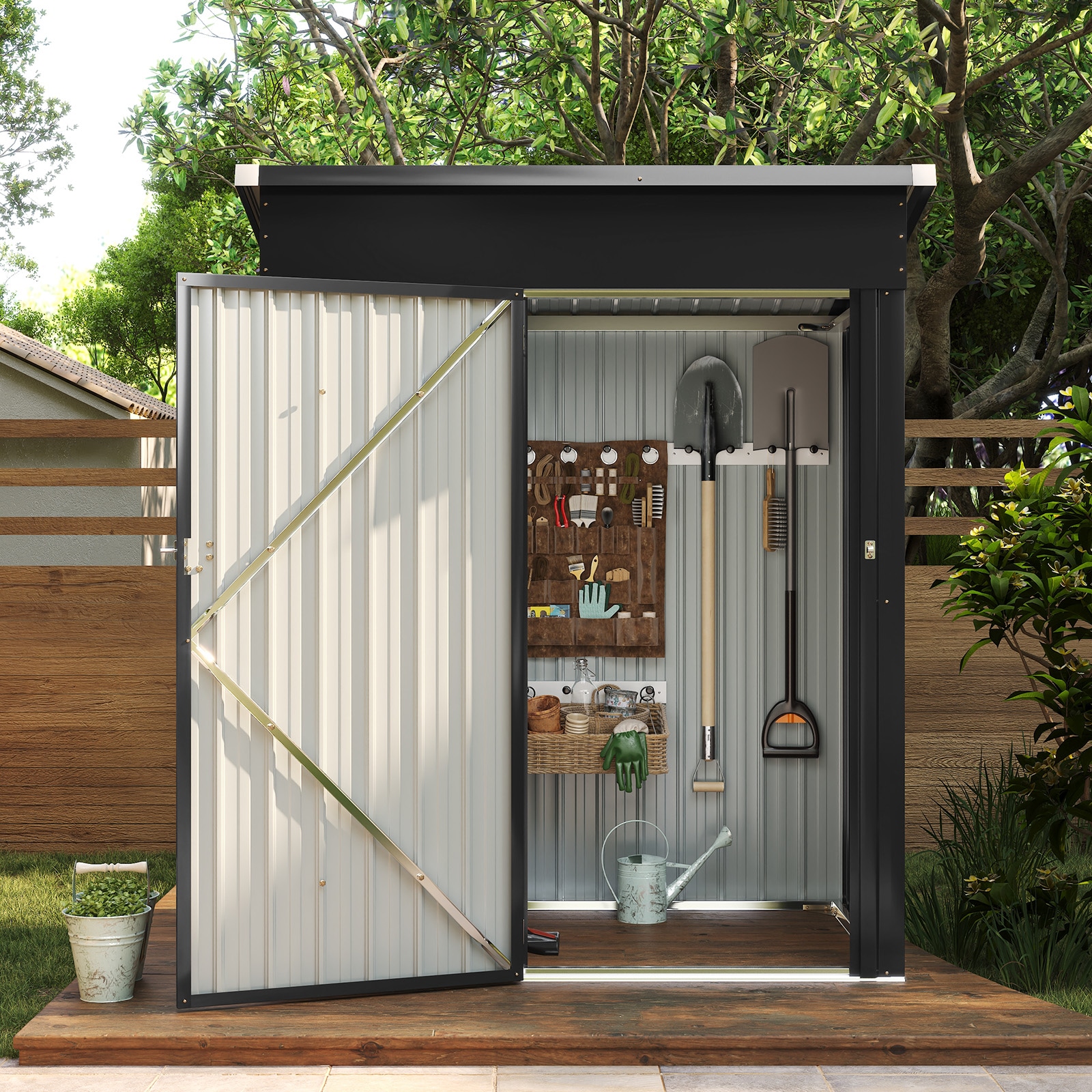 AOXUN AX-41648B Metal-Storage-Buildings-Sheds - View #8