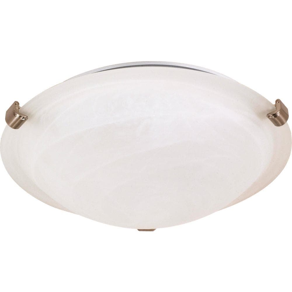  LW-SC528387 2-Light 16.13-in Brushed Nickel Flush Mount Light