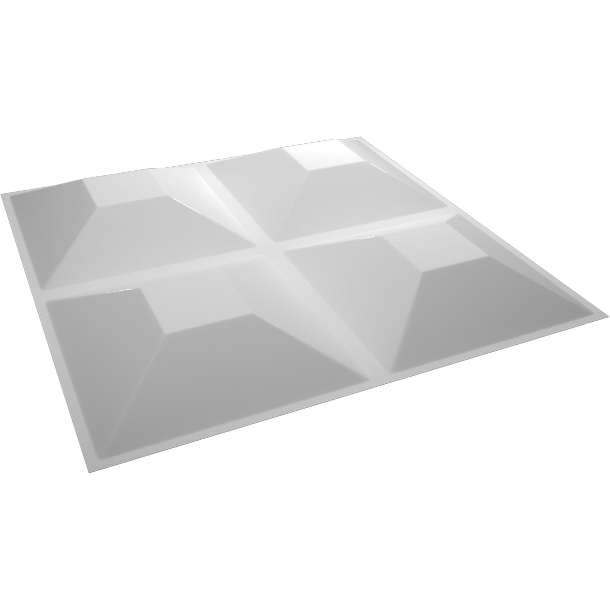Ekena Millwork WP12X12SWWH-CASE-10 Wall-Panels - View #6