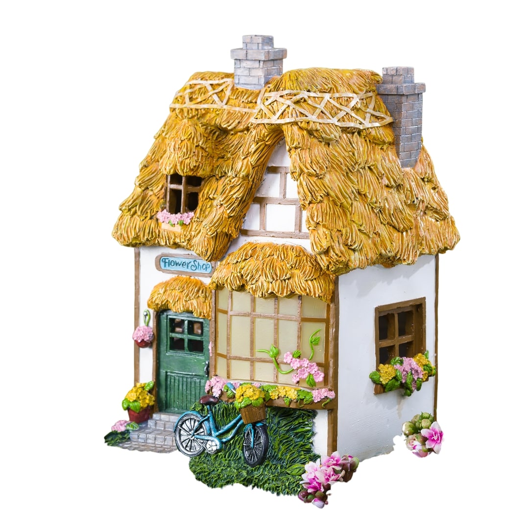 Evergreen 54817 12.25-in H x 9.25-in W Yellow Fairy Garden Statue