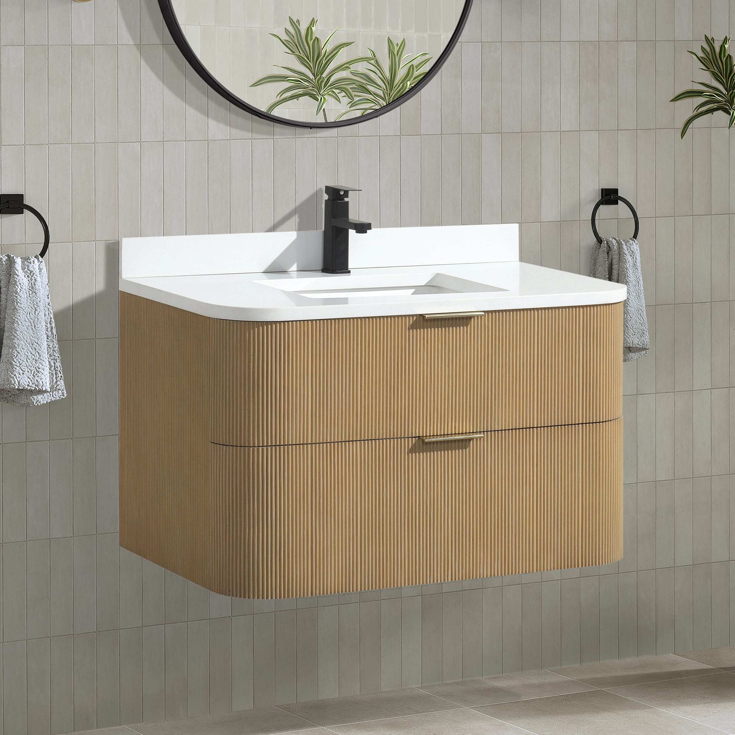 Ari Kitchen & Bath AKB-CHANTAL-36-OAK Bath-Vanity-Combo - View #4