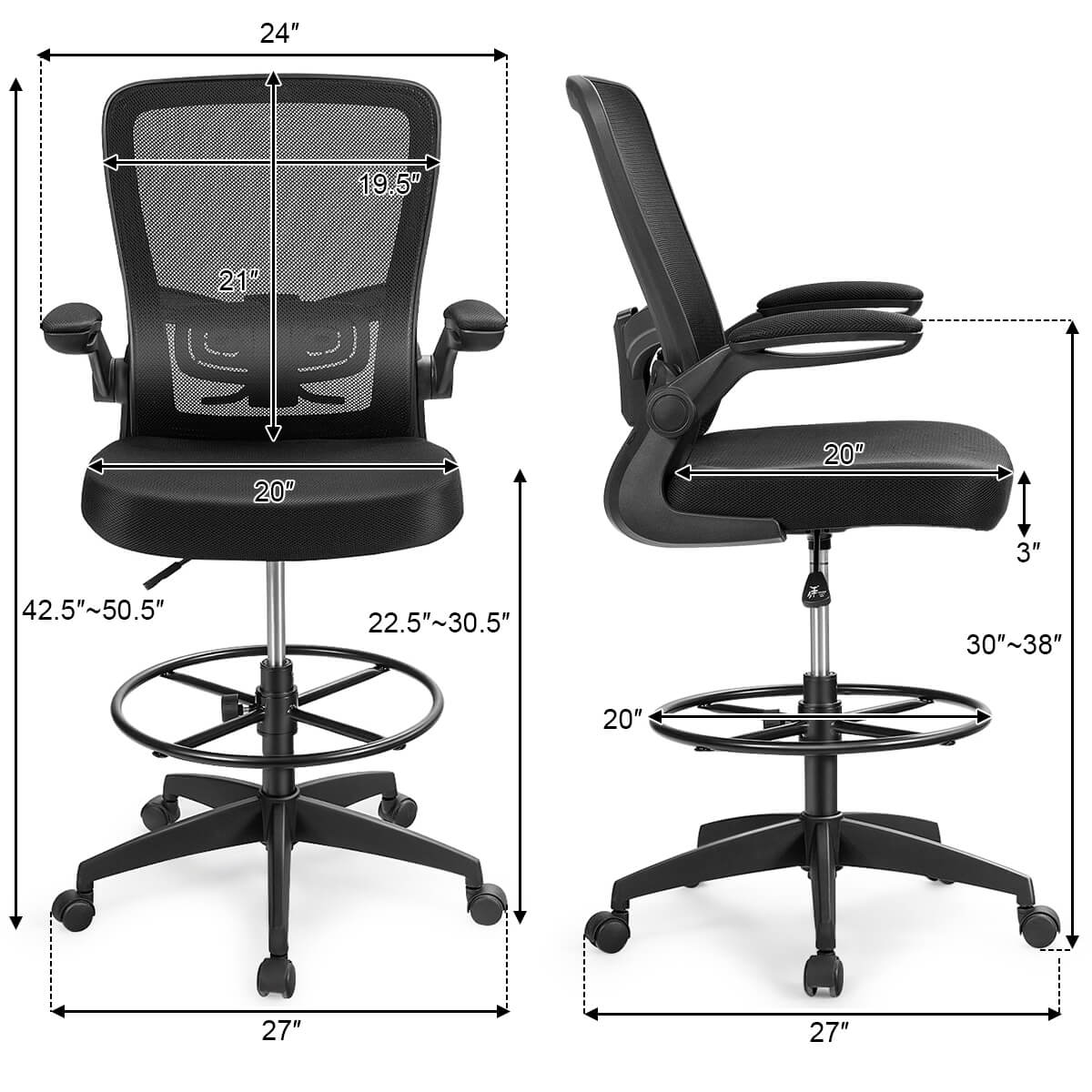 Costway CSHY000891 Office-Chairs - View #3