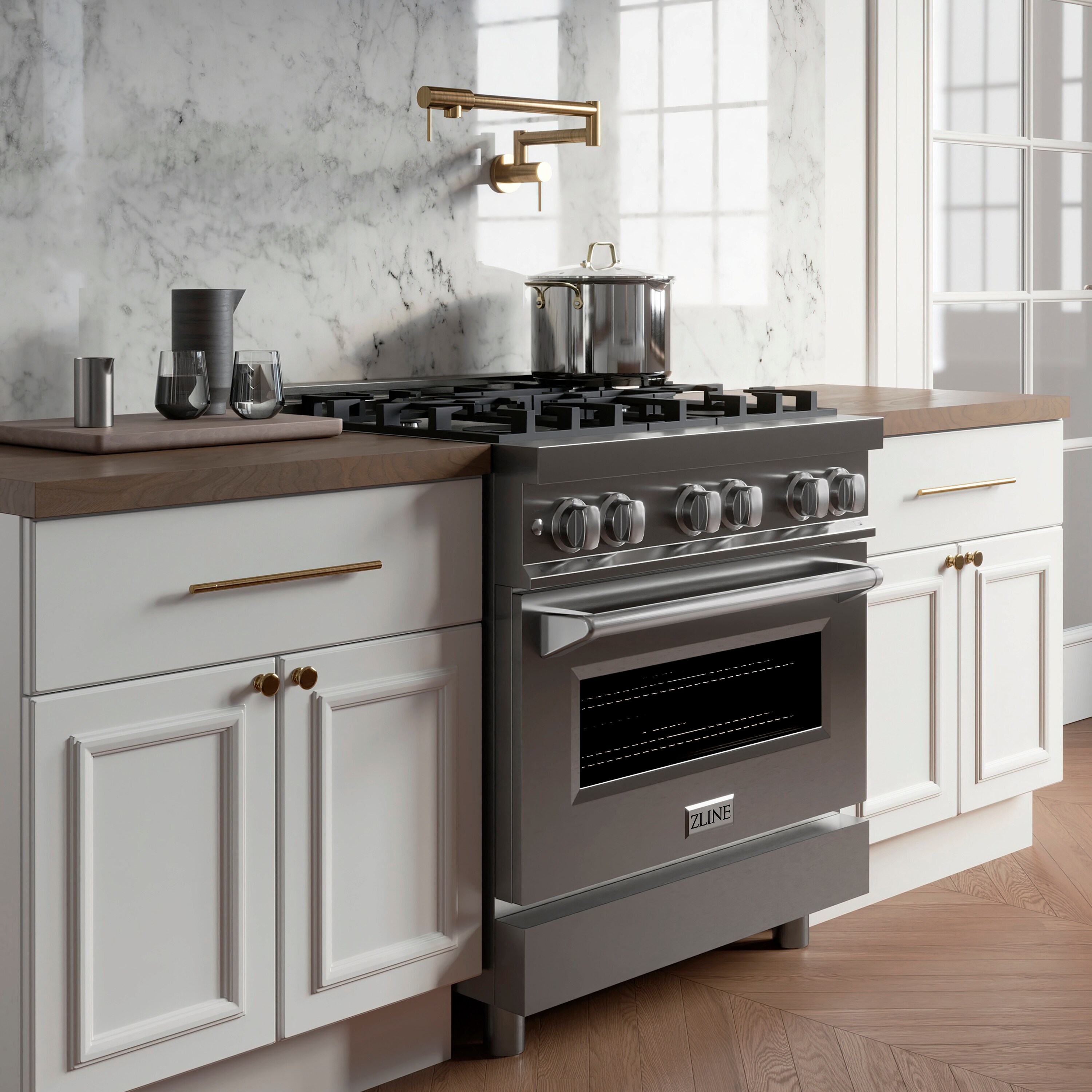 ZLINE KITCHEN & BATH RA30 Dual-Fuel-Ranges - View #6