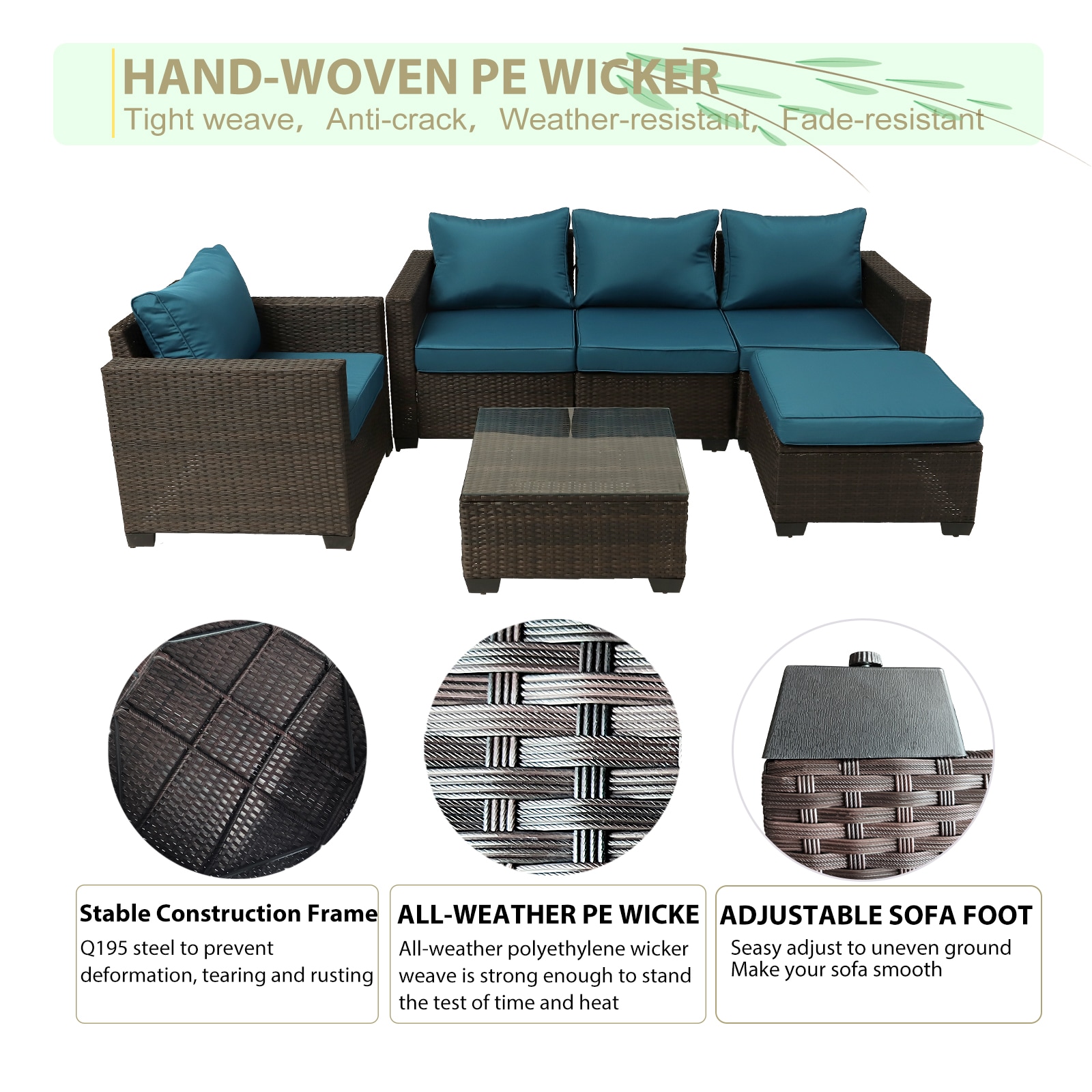 Runesay QCPATIO-25 Patio-Sofas-Daybeds - View #5