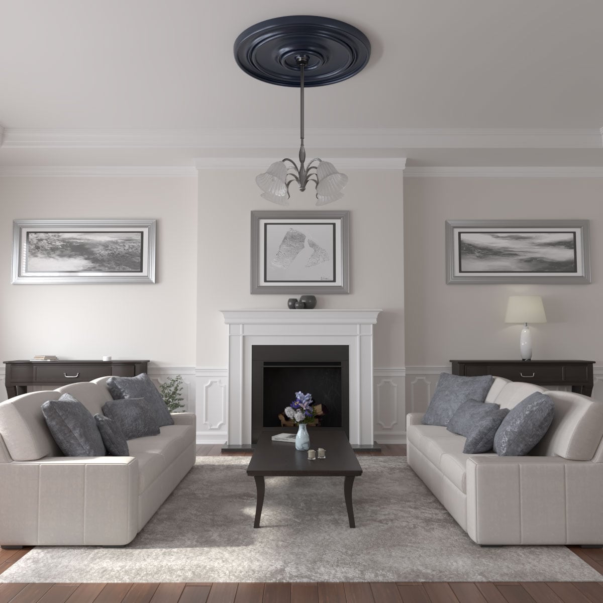 Ekena Millwork CM54TCLMDF Ceiling-Medallions - View #4