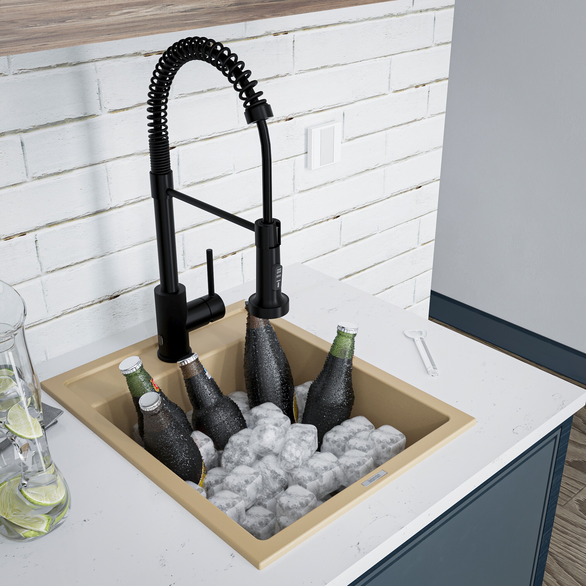 Karran QT-825-BI Bar-Prep-Sinks - View #12