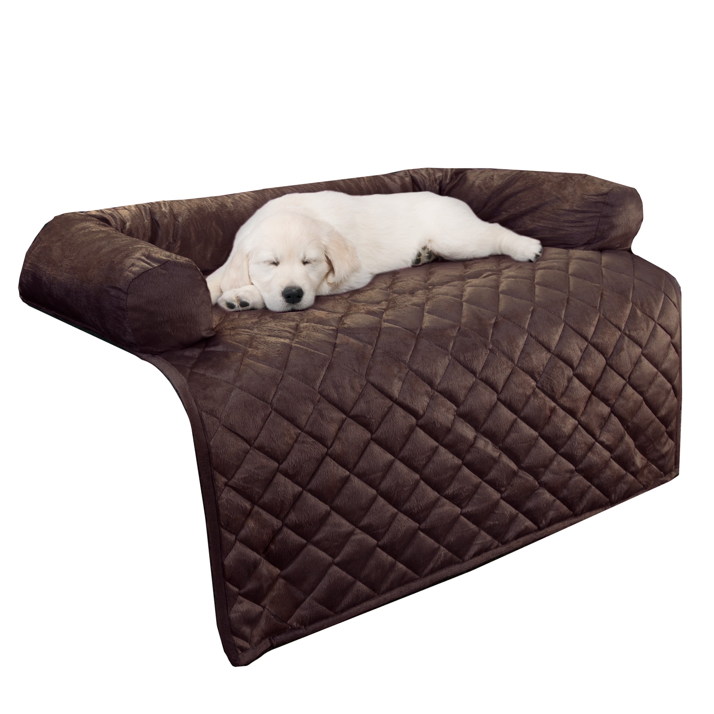 PETMAKER 772858TAC Furniture Protectors Brown Microsuede Sofa Slipcover 35-Inches W x 5-Inches H x 35-Inches D