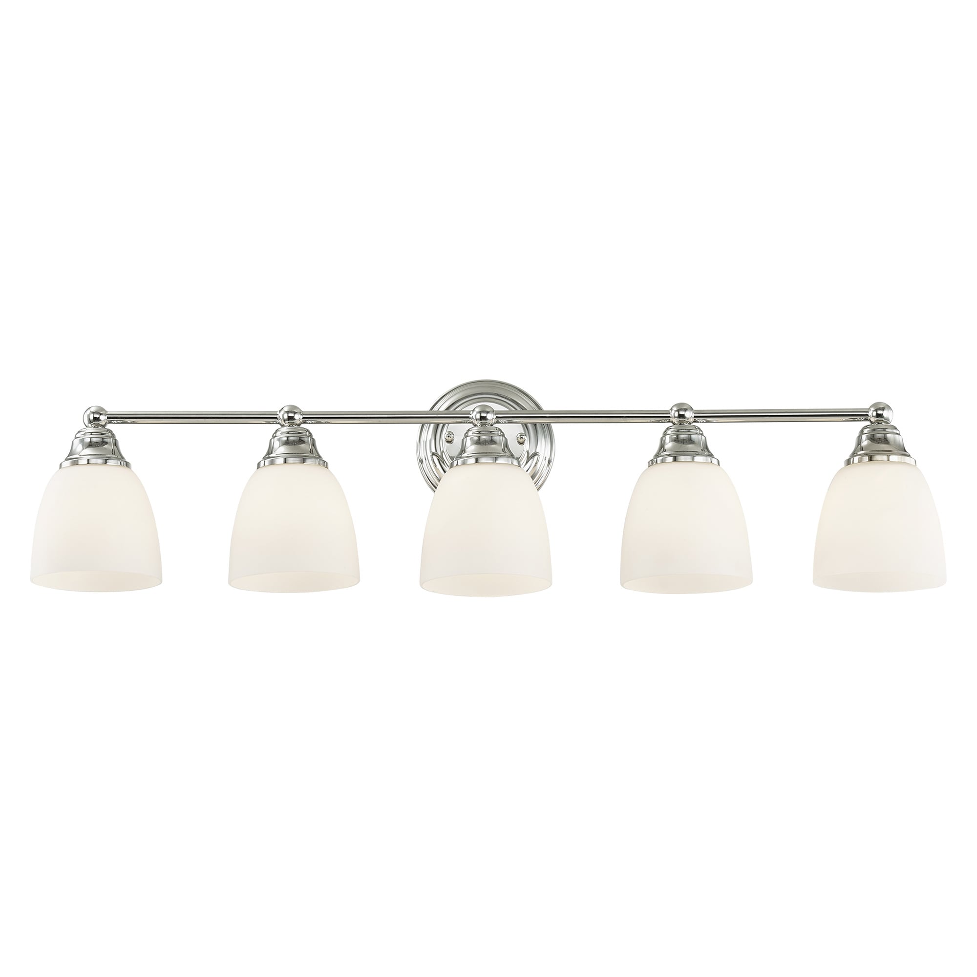 Livex Lighting Somerville 34-in 5-Light Polished Chrome Traditional ...