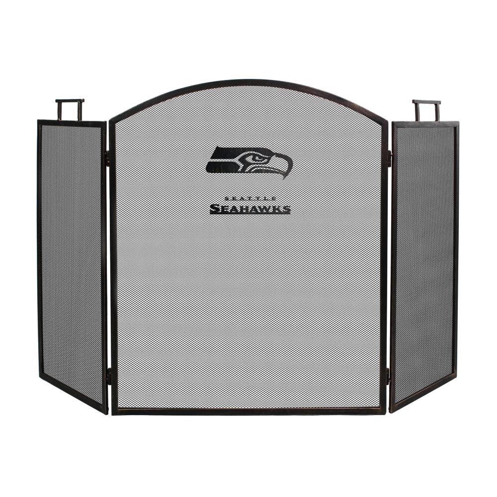 Imperial International Seattle Seahawks 31 5 In Bronze Iron 3 Panel Flat Fireplace Screen In The Fireplace Screens Department At Lowes Com